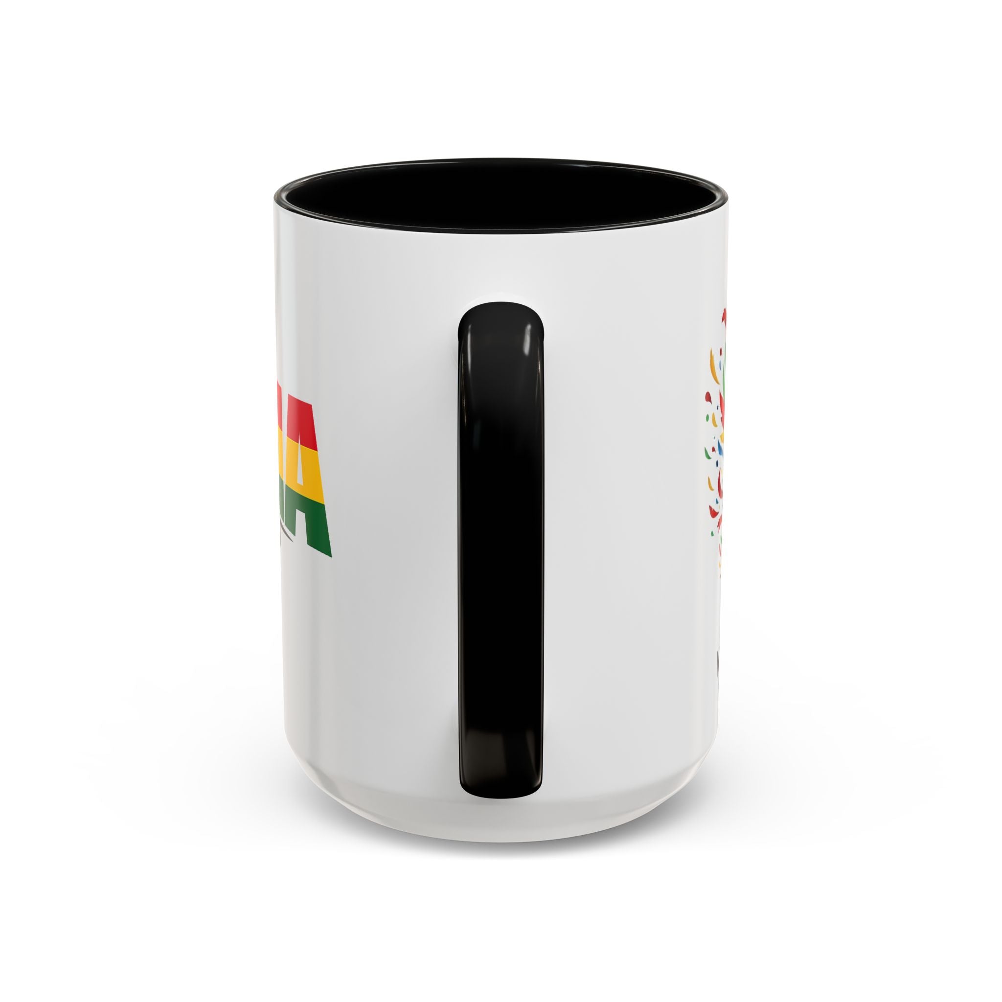 Ghana Black Stars flag stripe Accent Coffee Mug | 11oz 15oz, World Cup 2026, Gift for Dad