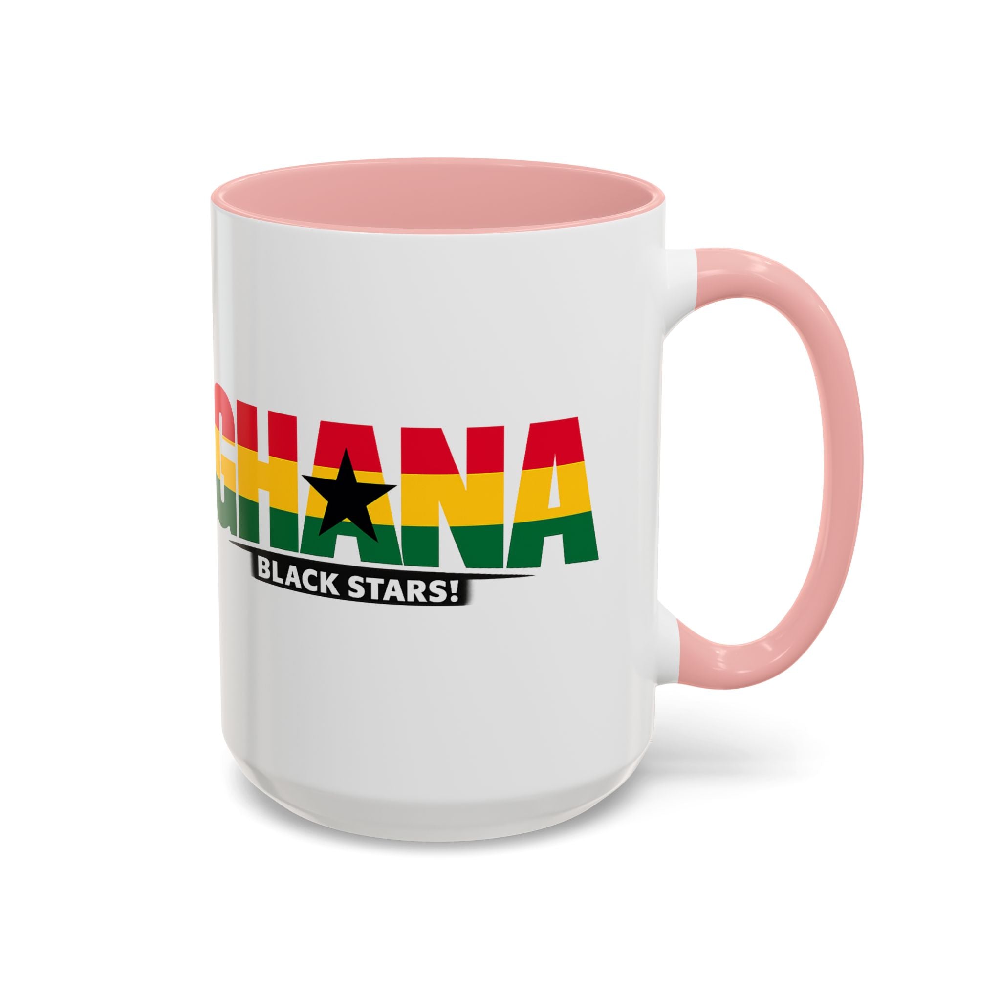 Ghana Black Stars flag stripe Accent Coffee Mug | 11oz 15oz, World Cup 2026, Gift for Dad