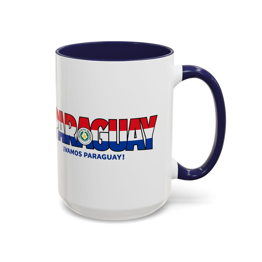 Paraguay Vamos Paraguay Mug | Accent Coffee Mug 11oz or 15oz, Soccer World Cup 2026, Gifts for Dad