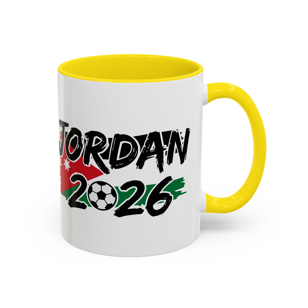 Jordan 2026 Soccer Logo Mug | Accent Coffee Mug 11oz 15oz, World Cup 2026, Gift for Dad