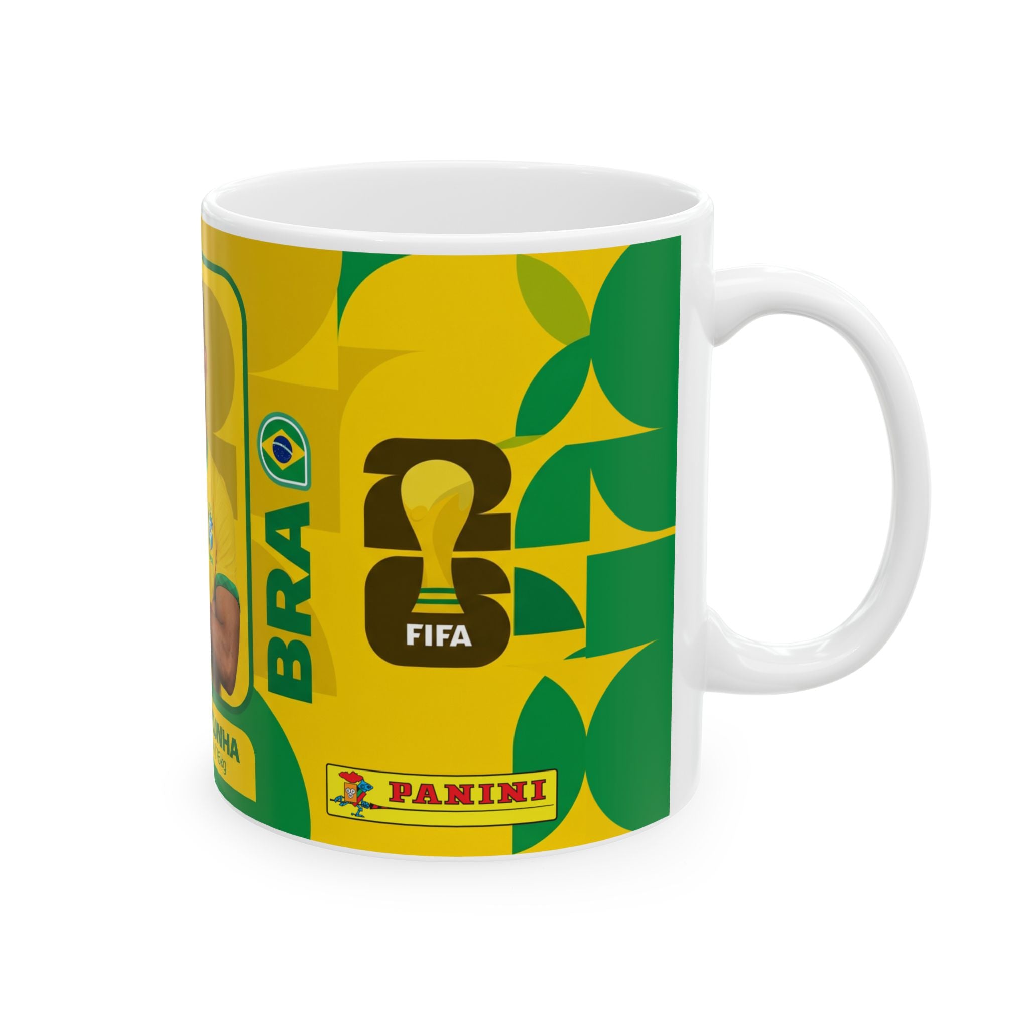 Brazil Soccer Player Matheus Cunha Mug – Coffee Ceramic Cup (11oz, 15oz), World Cup 2026 Mugs