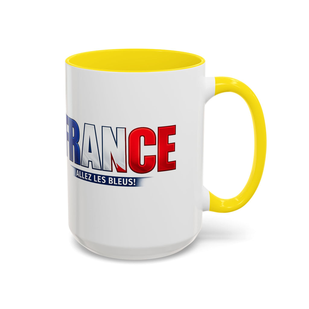 France Tricolor Logo Coffee Mug | Accent Coffee Mug 11oz 15oz, Worl Cup 2026, Gift for mom and dad