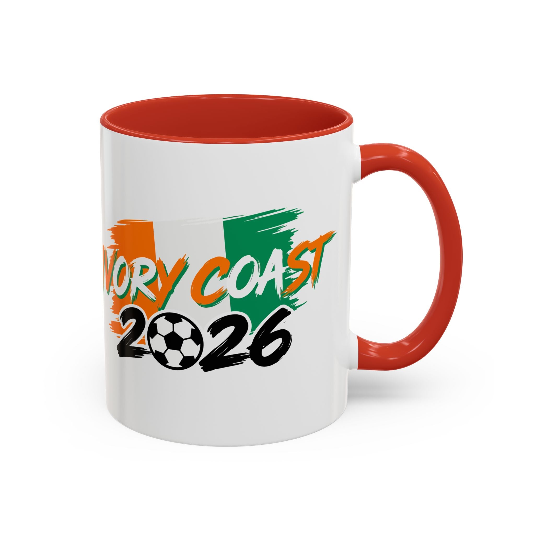 Ivory Coast 2026 Soccer Logo Mug | Accent Coffee Mug 11oz 15oz,Soccer World Cup 2026, Gifts for Dad