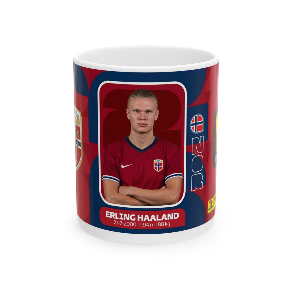 Erling Haaland Norway Soccer Mug –  Ceramic Cup (11oz/15oz), World Cup 2026 Mugs
