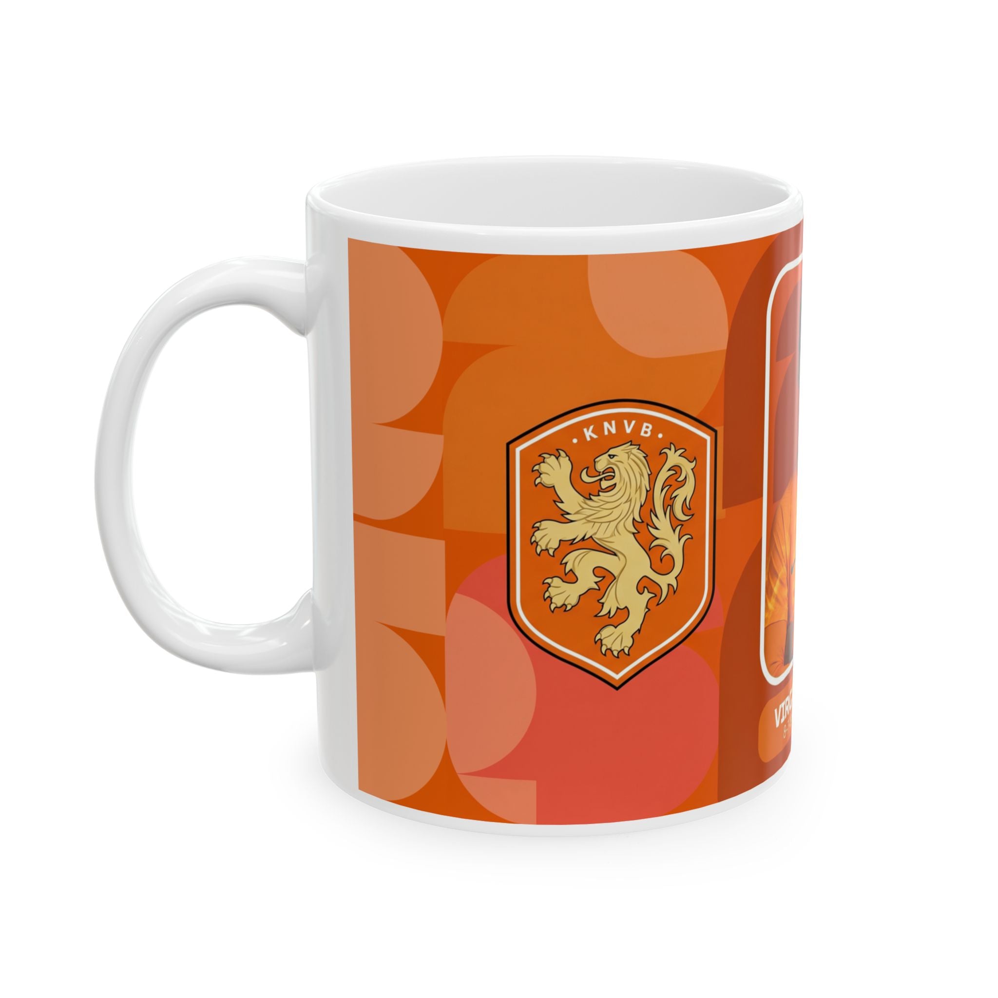 Netherlands Virgil Van Soccer Mug (11oz/15oz), World Cup 2026 Mugs