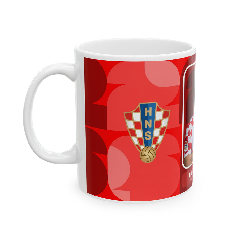 Luka Modrić Croatia Soccer Mug — Football Player Ceramic Coffee Cup (11oz/15oz), World Cup 2026 Mugs