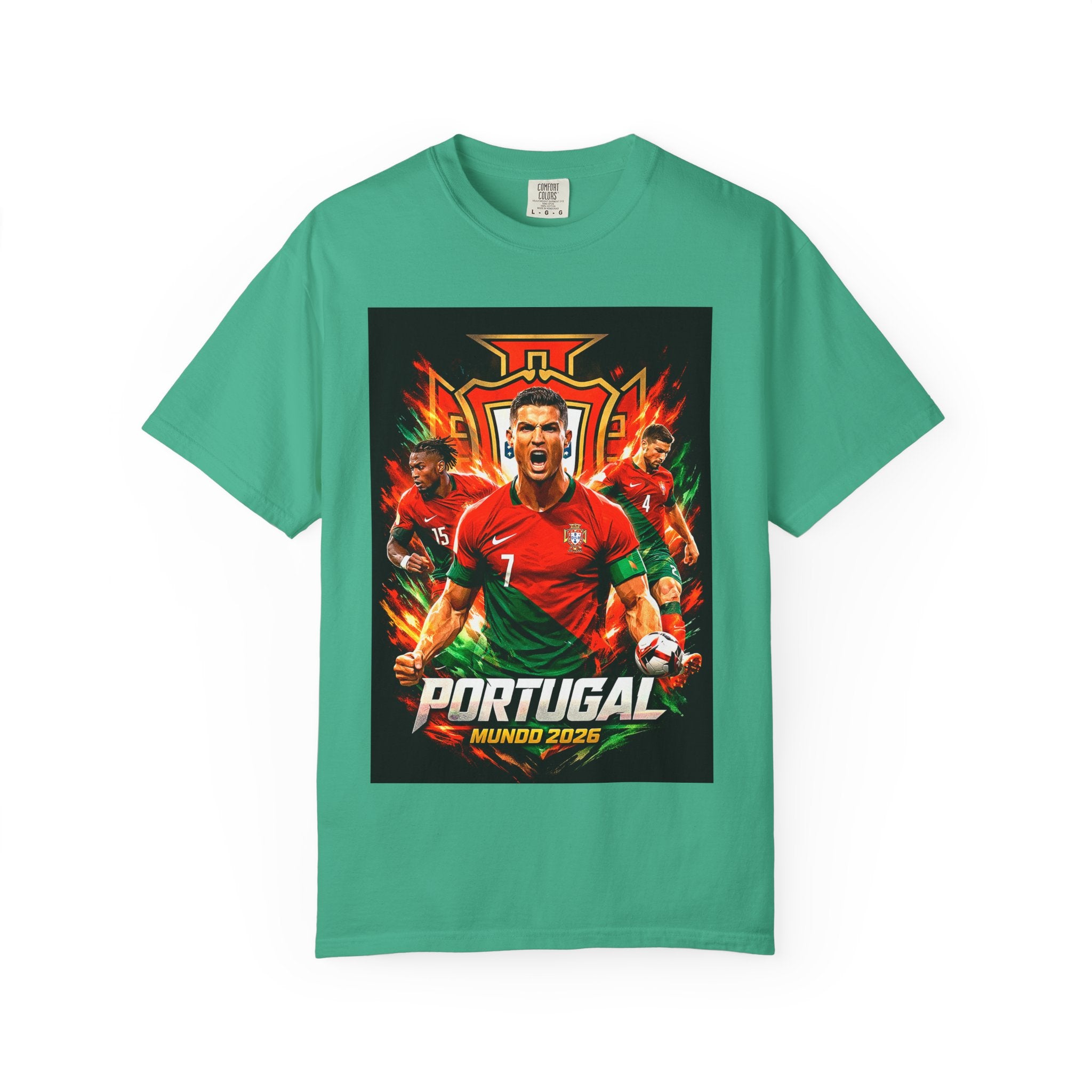 Portugal Football Poster T-Shirt | Ronaldo Mundo 2026 World Cup, CR7, Portugal Flag, Gift for him, Collectible