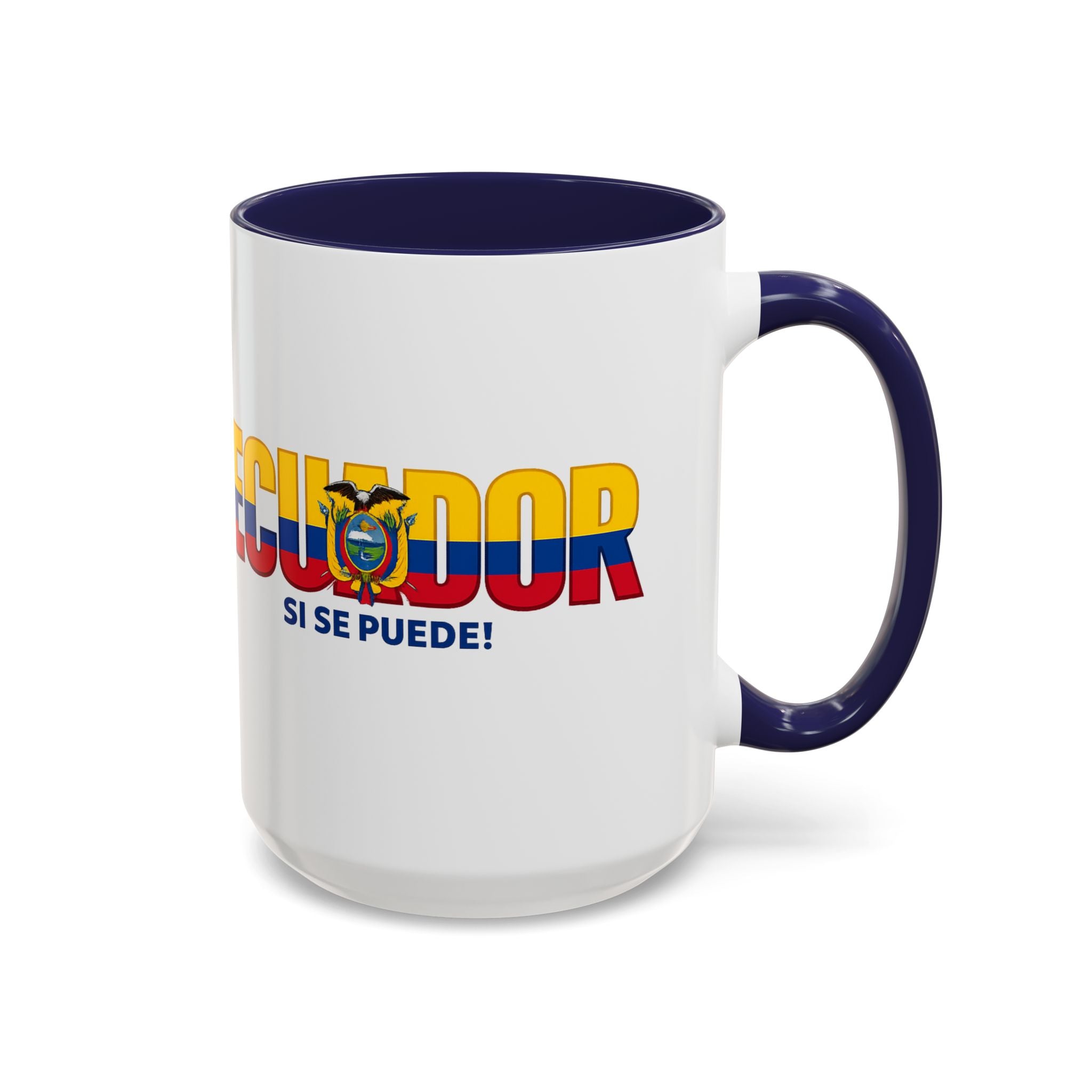 Ecuador Flag Text mug | Accent Coffee Mug (11/15oz), World Cup 2026, Gift for Dad, Father Day