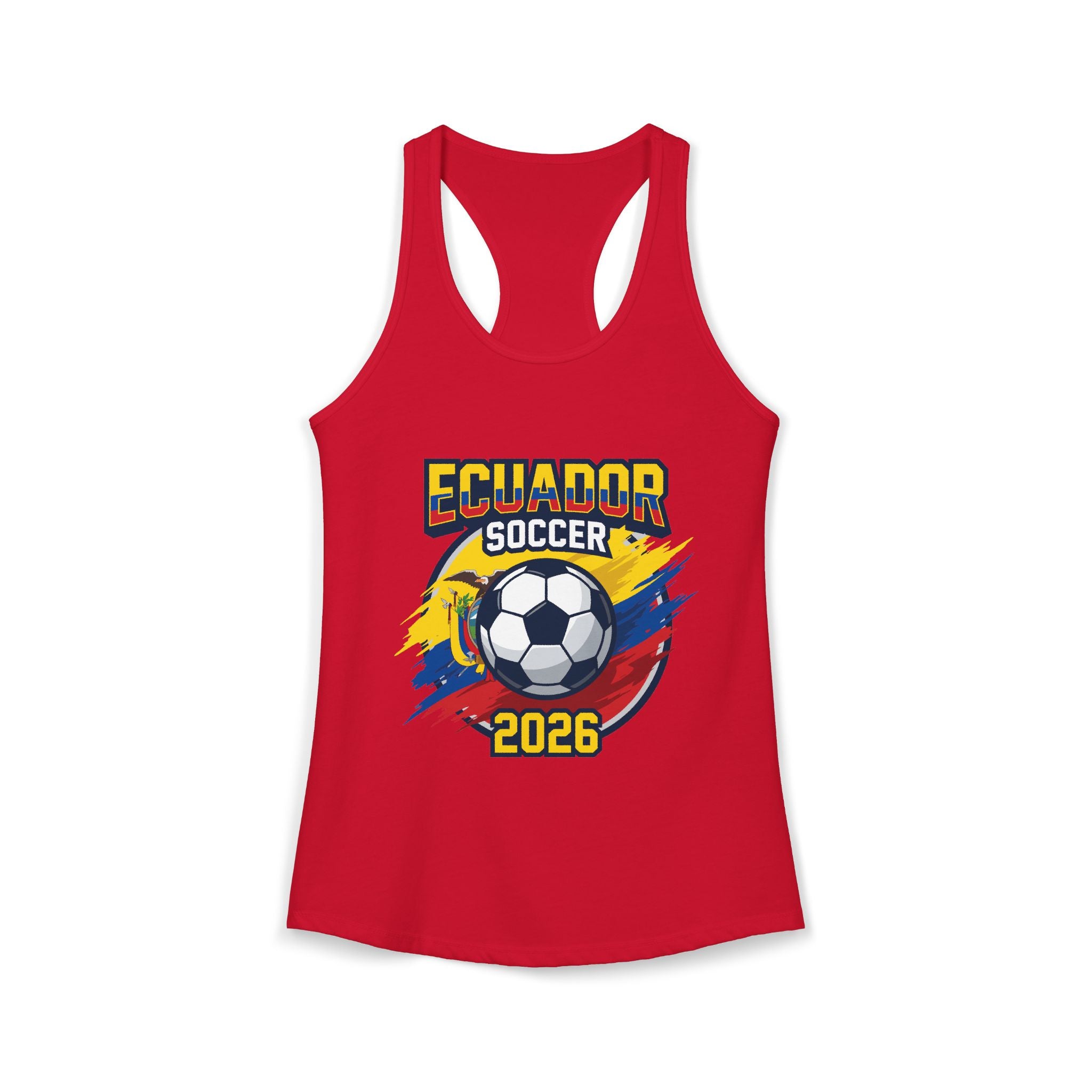 Ecuador World Cup 2026 Women's Tank Top — Mother's Day Soccer Fan Racerback