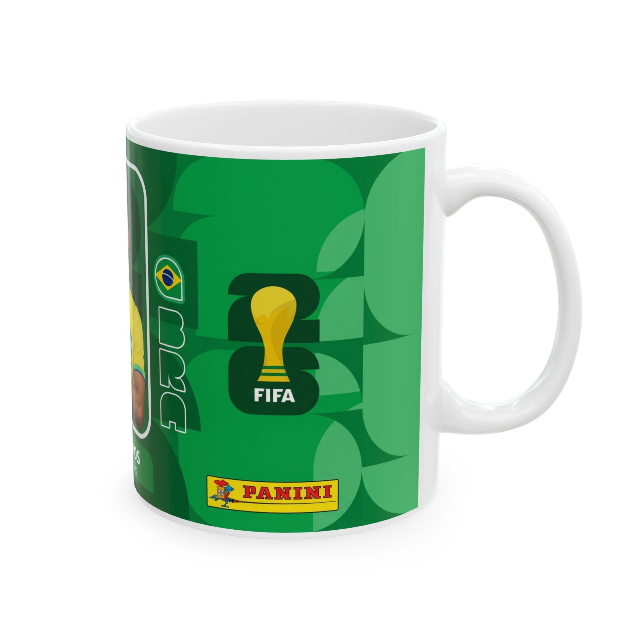 Brazil Soccer Player Marquinhos Ceramic Mug (11oz, 15oz), World Cup 2026 Mugs