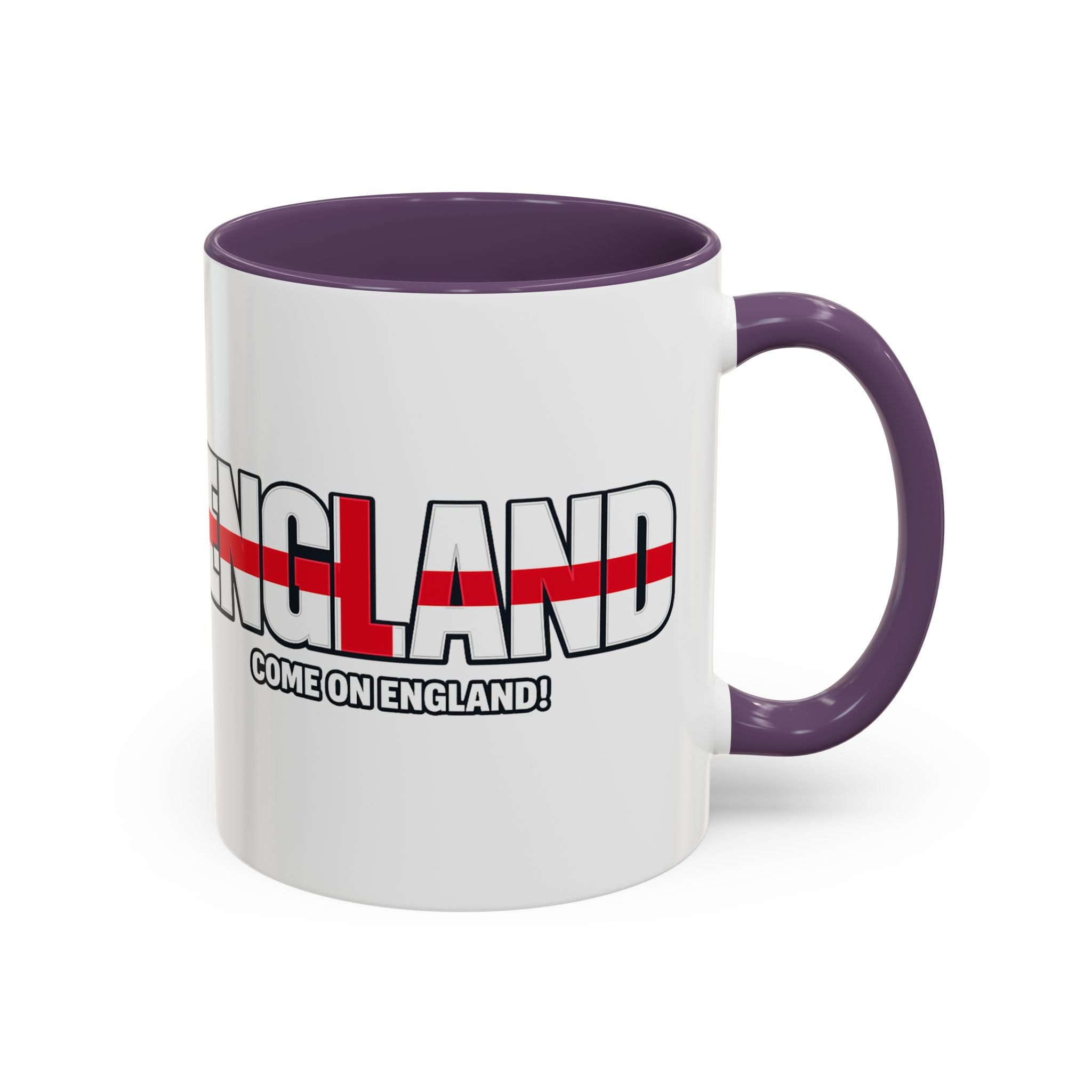 England Flag Typography Accent Coffee Mug | Come On England, World Cup 2026, Gift for Dad