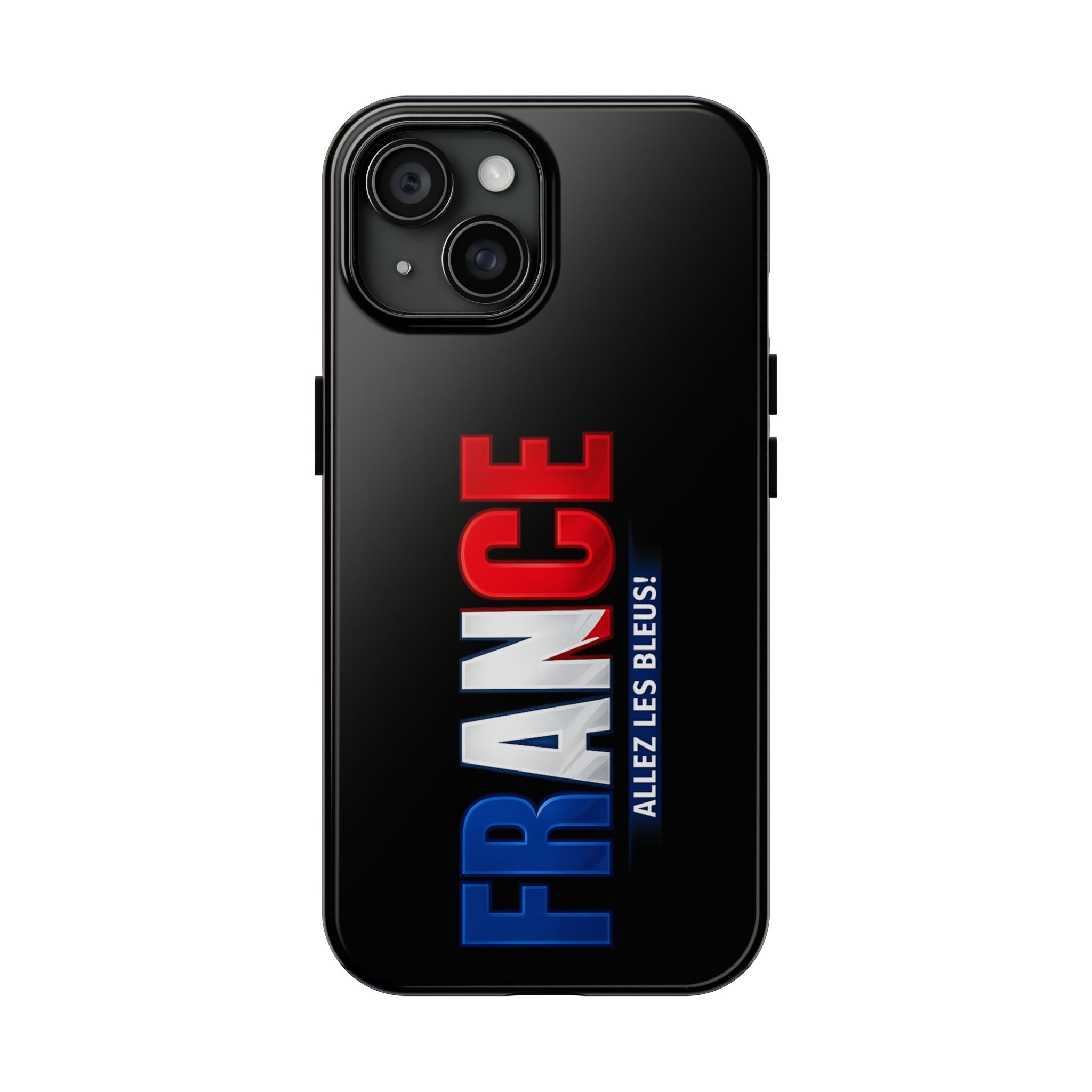 France tricolor vertical text Phone Case | Allez Les Bleus!, Cuctom Protective, Glossy Tough Cases, World Cup 2026