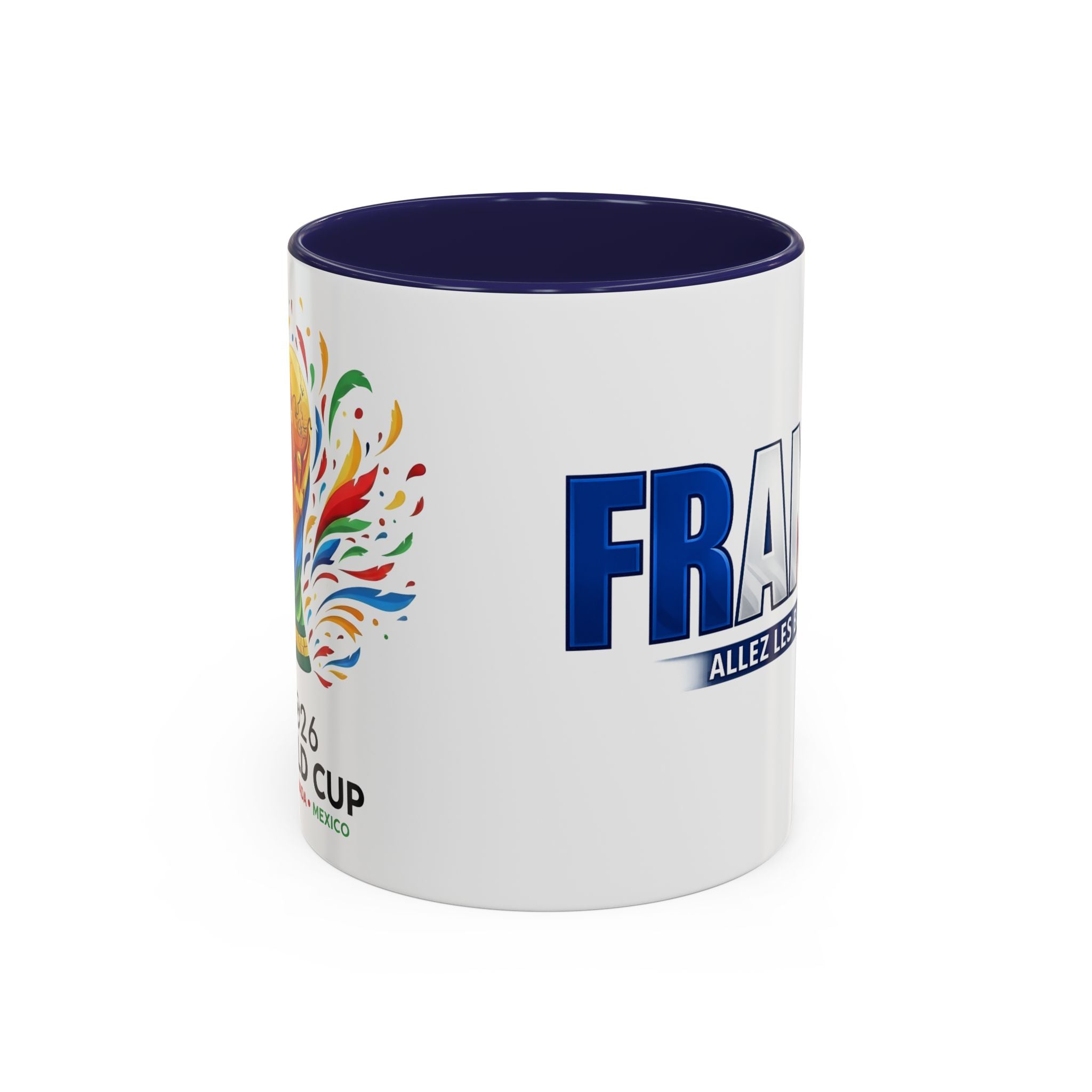 France Tricolor Logo Coffee Mug | Accent Coffee Mug 11oz 15oz, Worl Cup 2026, Gift for mom and dad