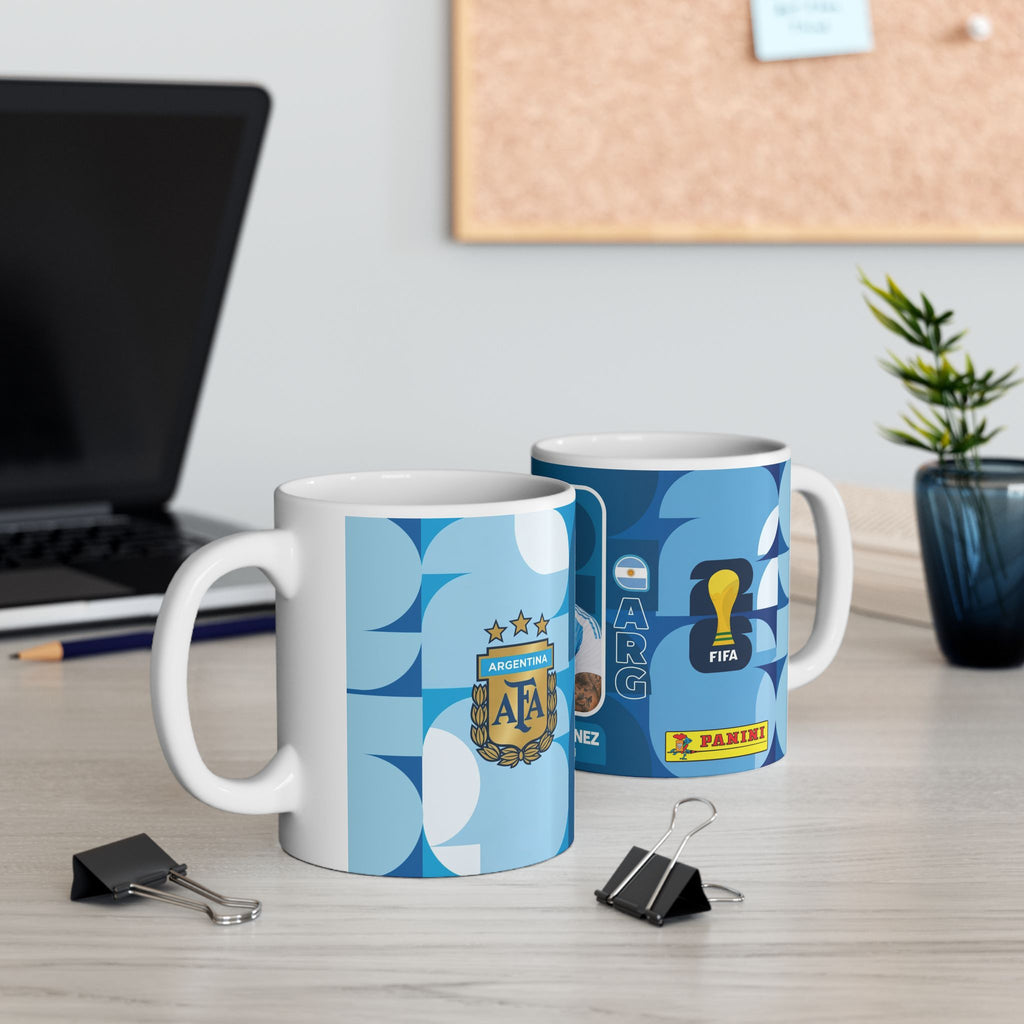 Argentina Soccer Player Lautaro Martínez Mug —  Ceramic Coffee Cup (11oz/15oz), World Cup 2026