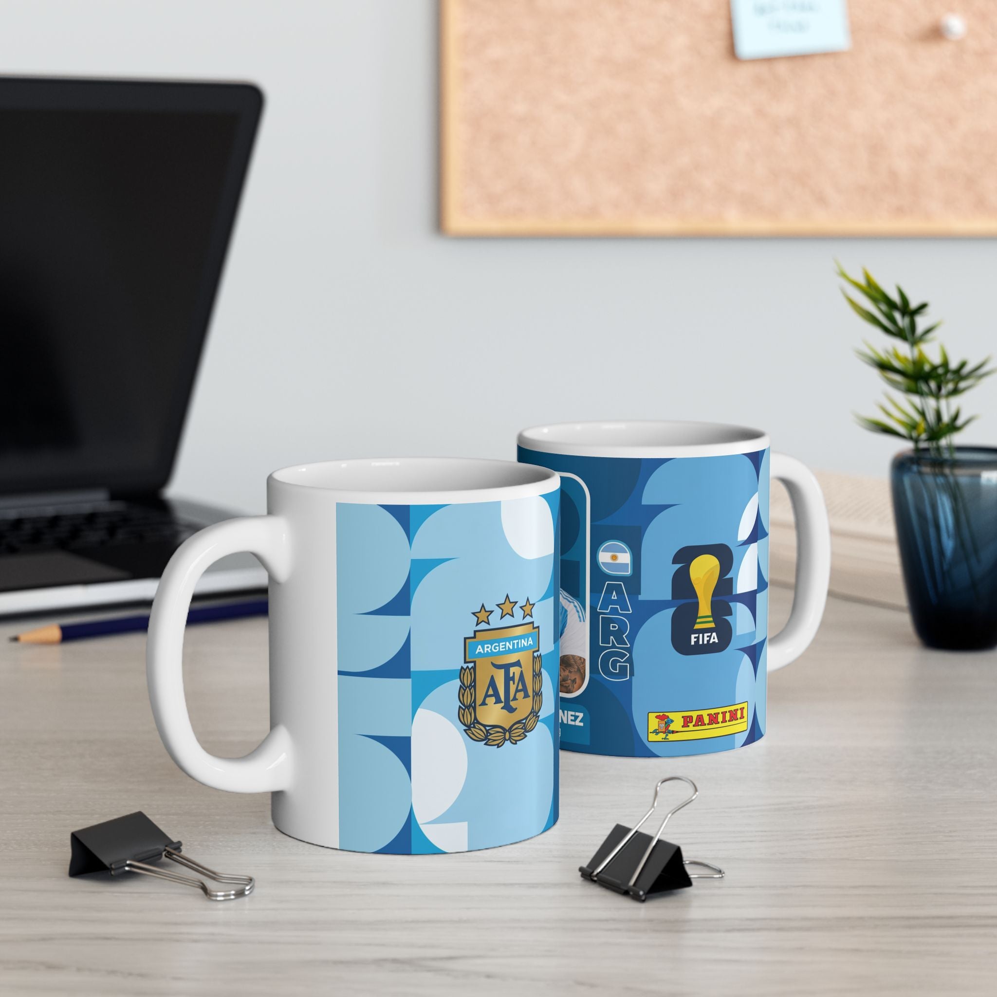 Argentina Soccer Player Lautaro Martínez Mug —  Ceramic Coffee Cup (11oz/15oz), World Cup 2026