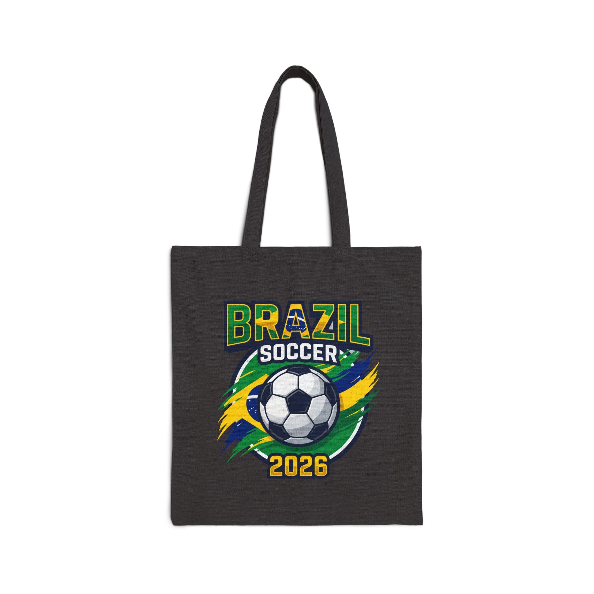Brazil Soccer 2026 Tote Bag , World Cup Football Canvas Tote, Mother's Day Gift