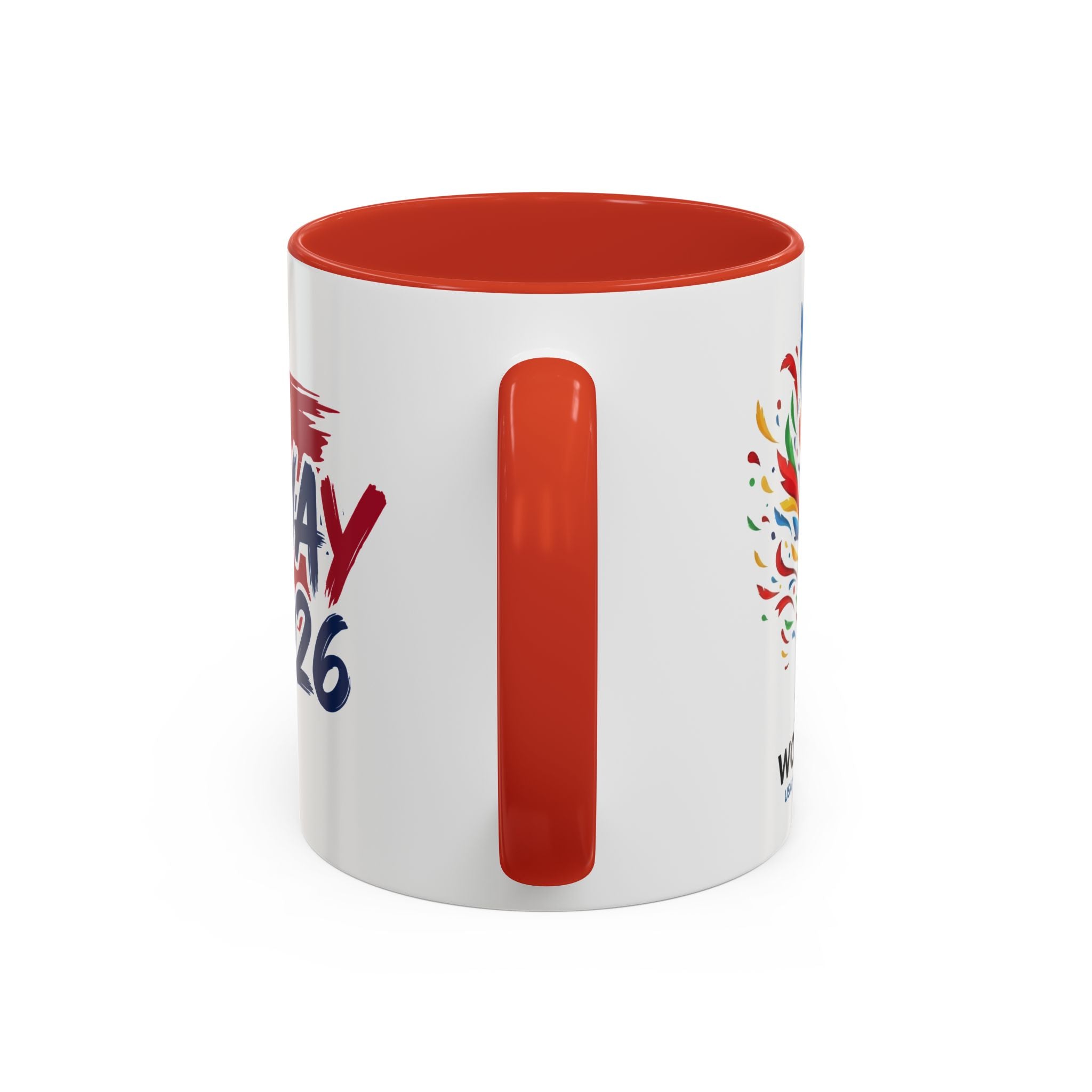 Norway 2026 Soccer Flag Accent Coffee Mug | 11oz 15oz, World Cup 2026, Gift for Dad