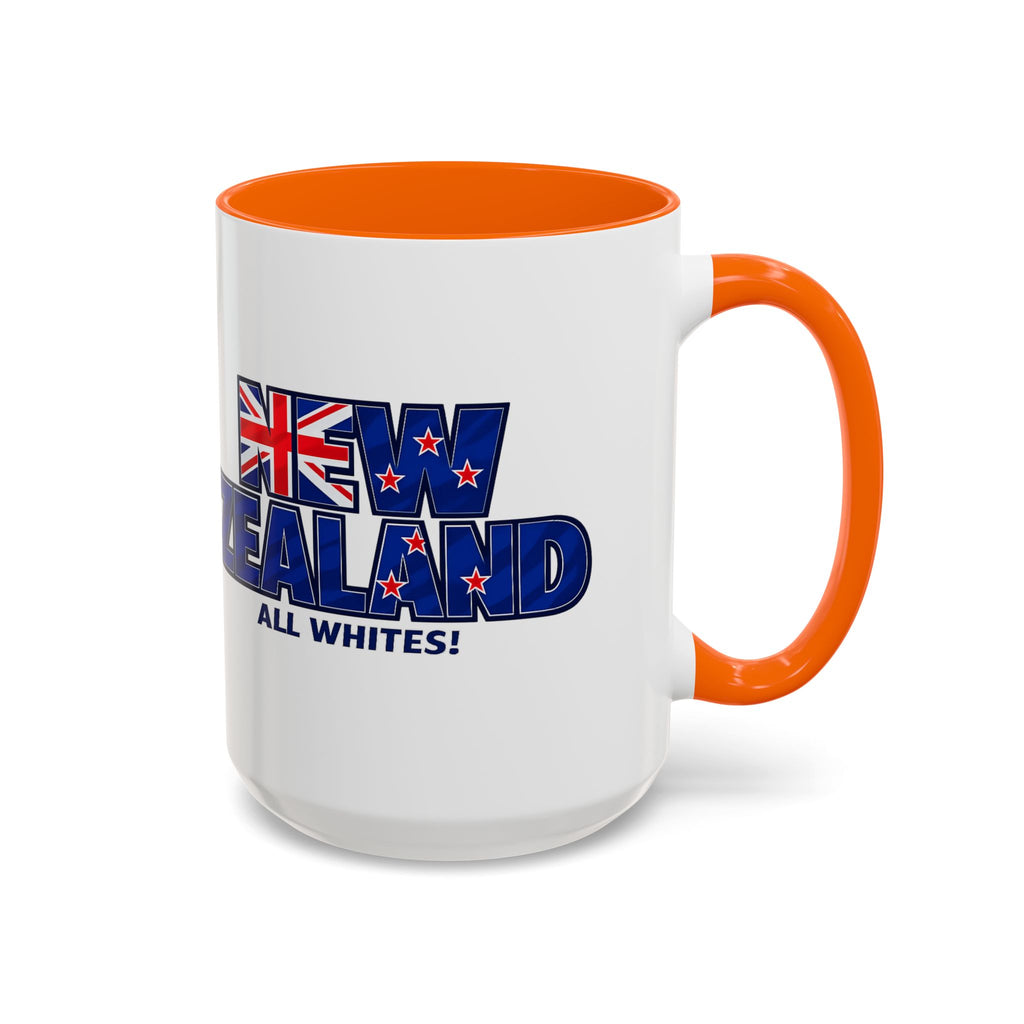 New Zealand All Whites Coffee Mug | Accent 11/15oz, World Cup 2026, Gift for Dad