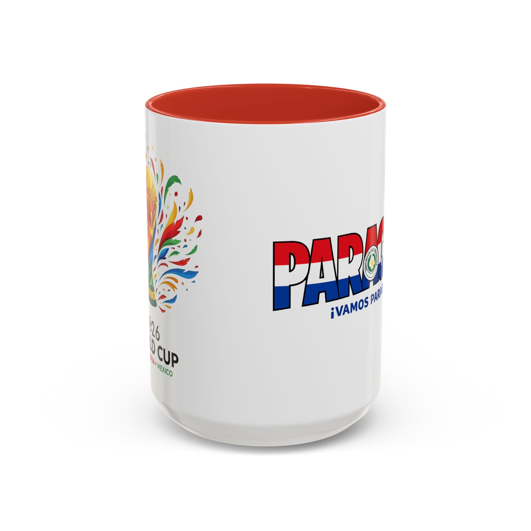 Paraguay Vamos Paraguay Mug | Accent Coffee Mug 11oz or 15oz, Soccer World Cup 2026, Gifts for Dad
