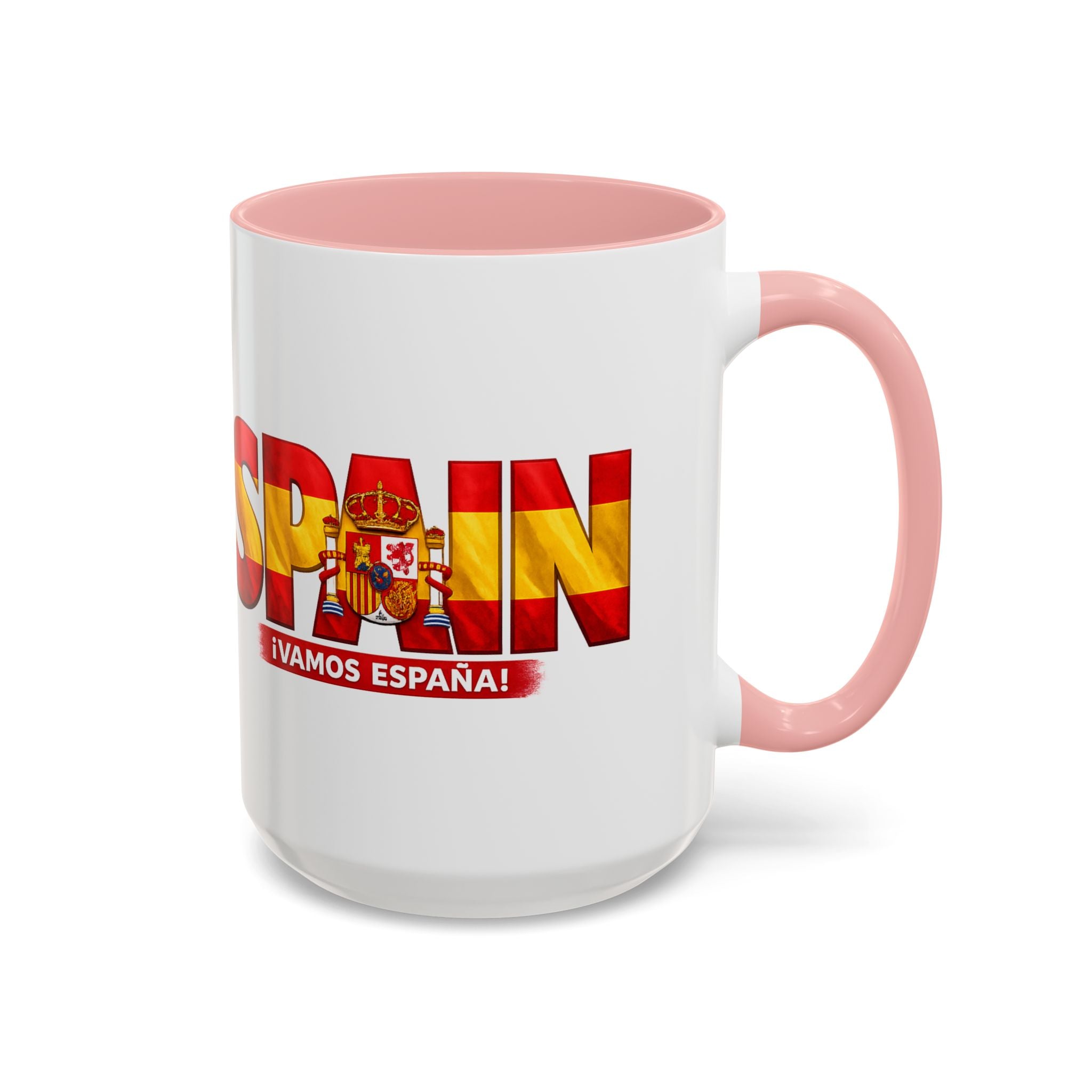 Spain Flag Word Mug | Accent Coffee Mug 11oz 15oz, Soccer World Cup 2026, Gift for Dad
