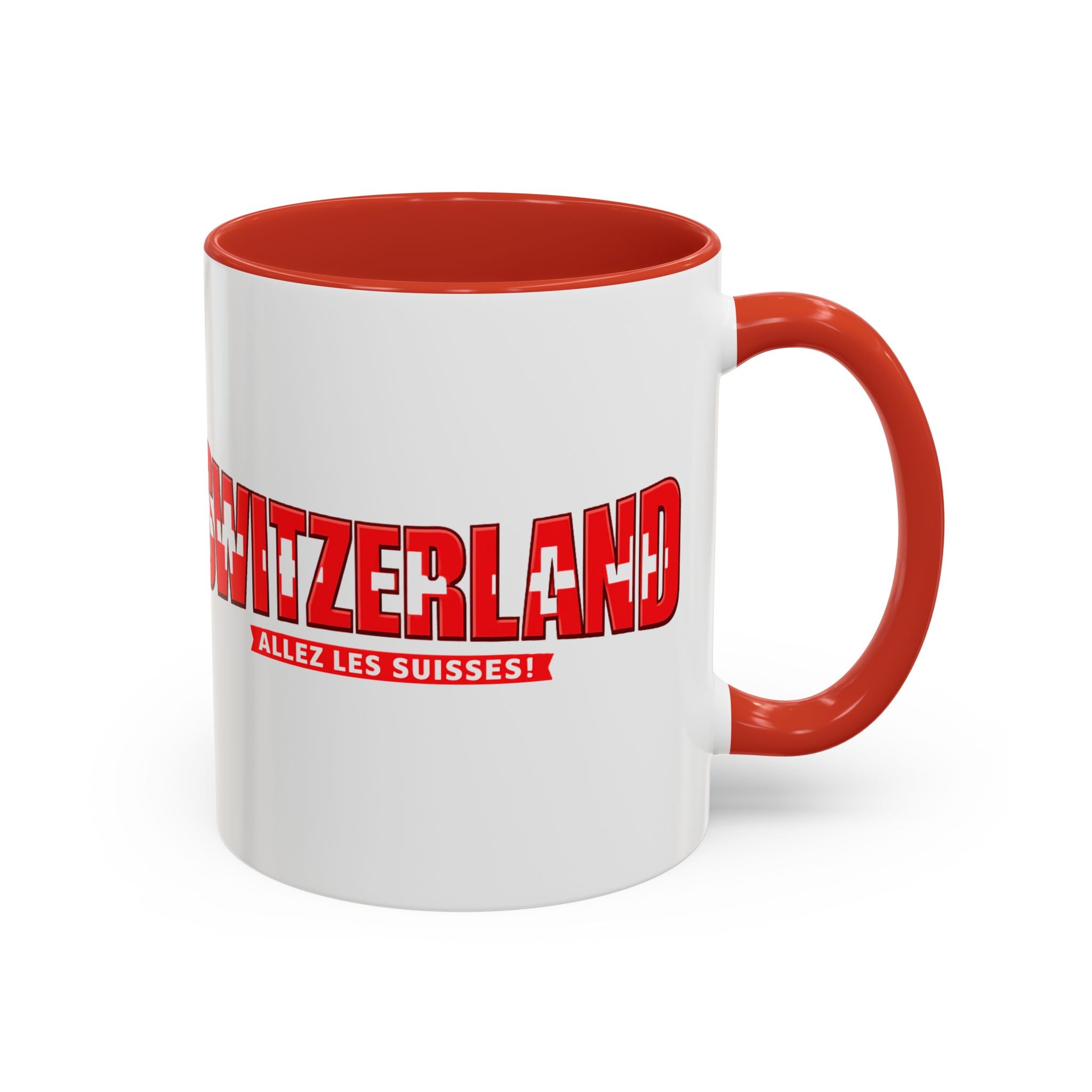 Switzerland Soccer Typography Mug | Accent Coffee Mug 11oz 15oz, Soccer World Cup 2026, Gift for Dad