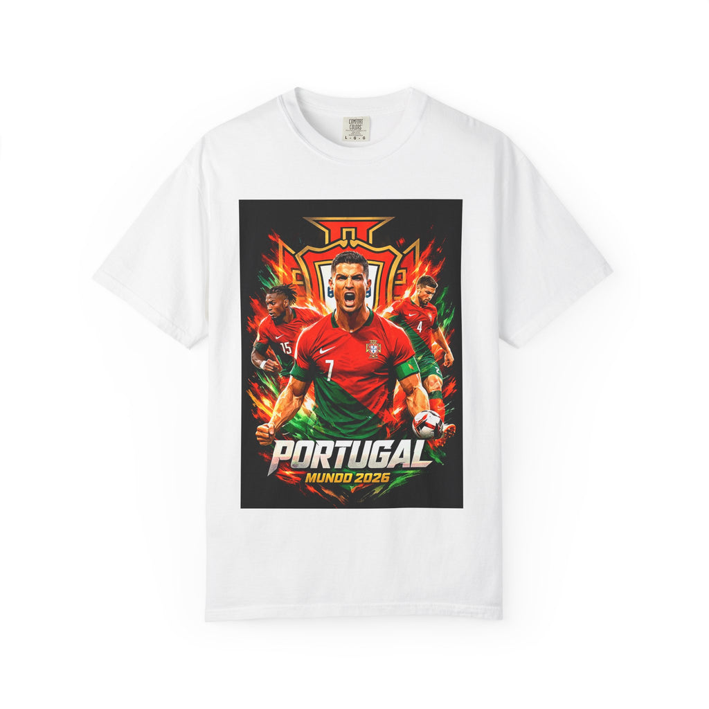 Portugal Football Poster T-Shirt | Ronaldo Mundo 2026 World Cup, CR7, Portugal Flag, Gift for him, Collectible