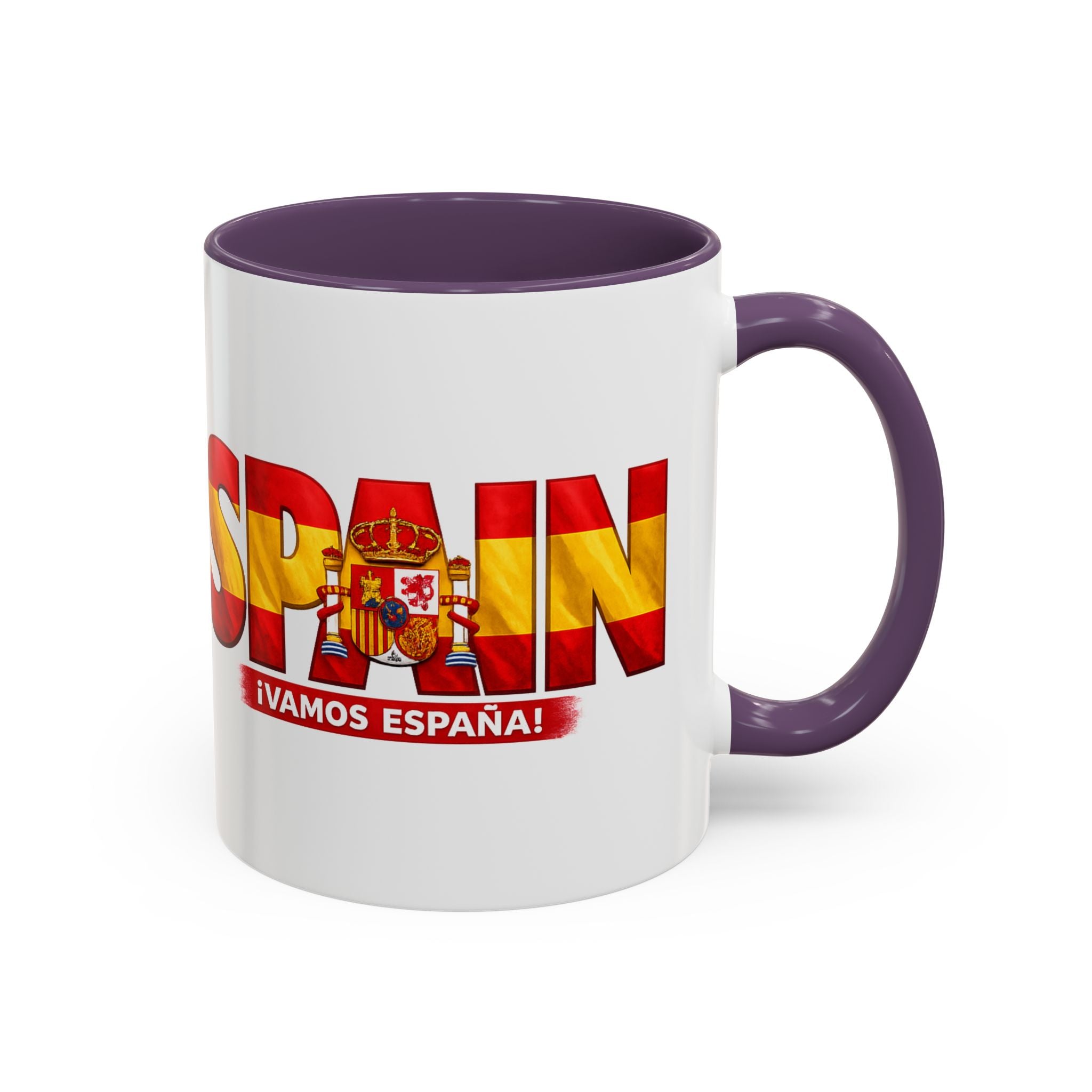 Spain Flag Word Mug | Accent Coffee Mug 11oz 15oz, Soccer World Cup 2026, Gift for Dad