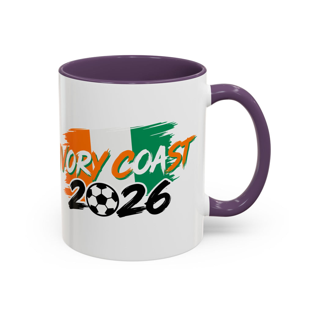 Ivory Coast 2026 Soccer Logo Mug | Accent Coffee Mug 11oz 15oz,Soccer World Cup 2026, Gifts for Dad