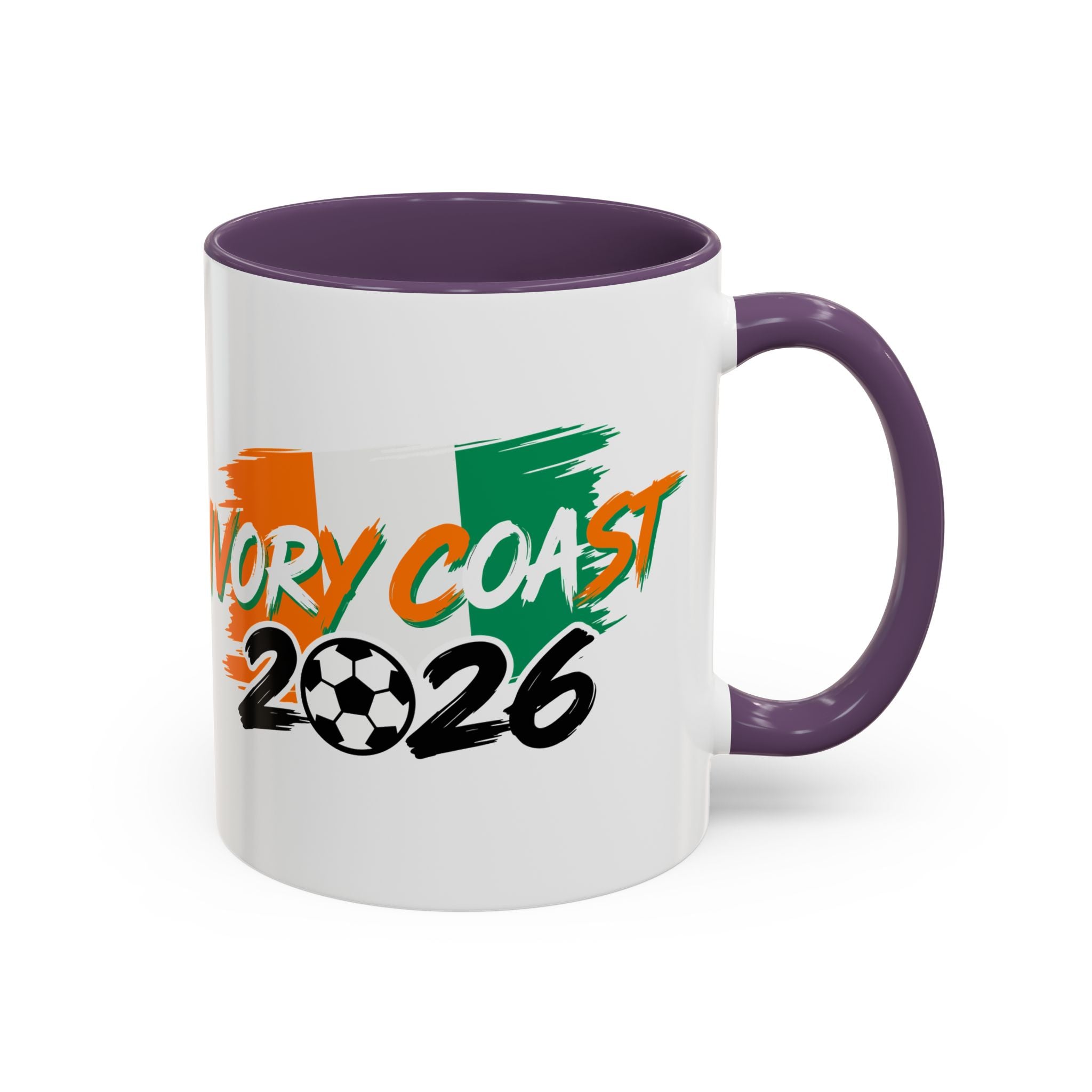 Ivory Coast 2026 Soccer Logo Mug | Accent Coffee Mug 11oz 15oz,Soccer World Cup 2026, Gifts for Dad