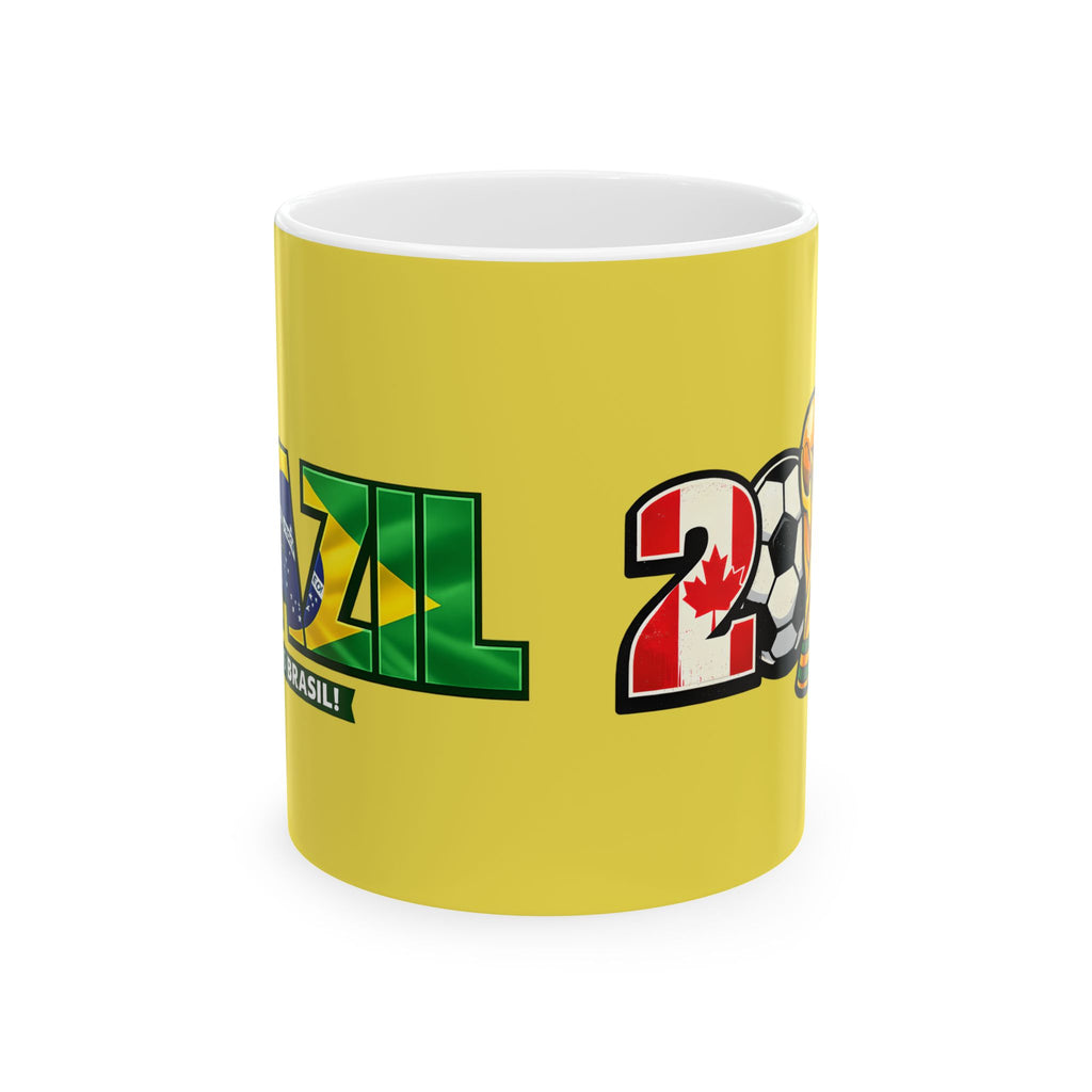 Brazil World Cup 2026 Mug | Fan Coffee Cup, Brazil Flag, Gift For Dad