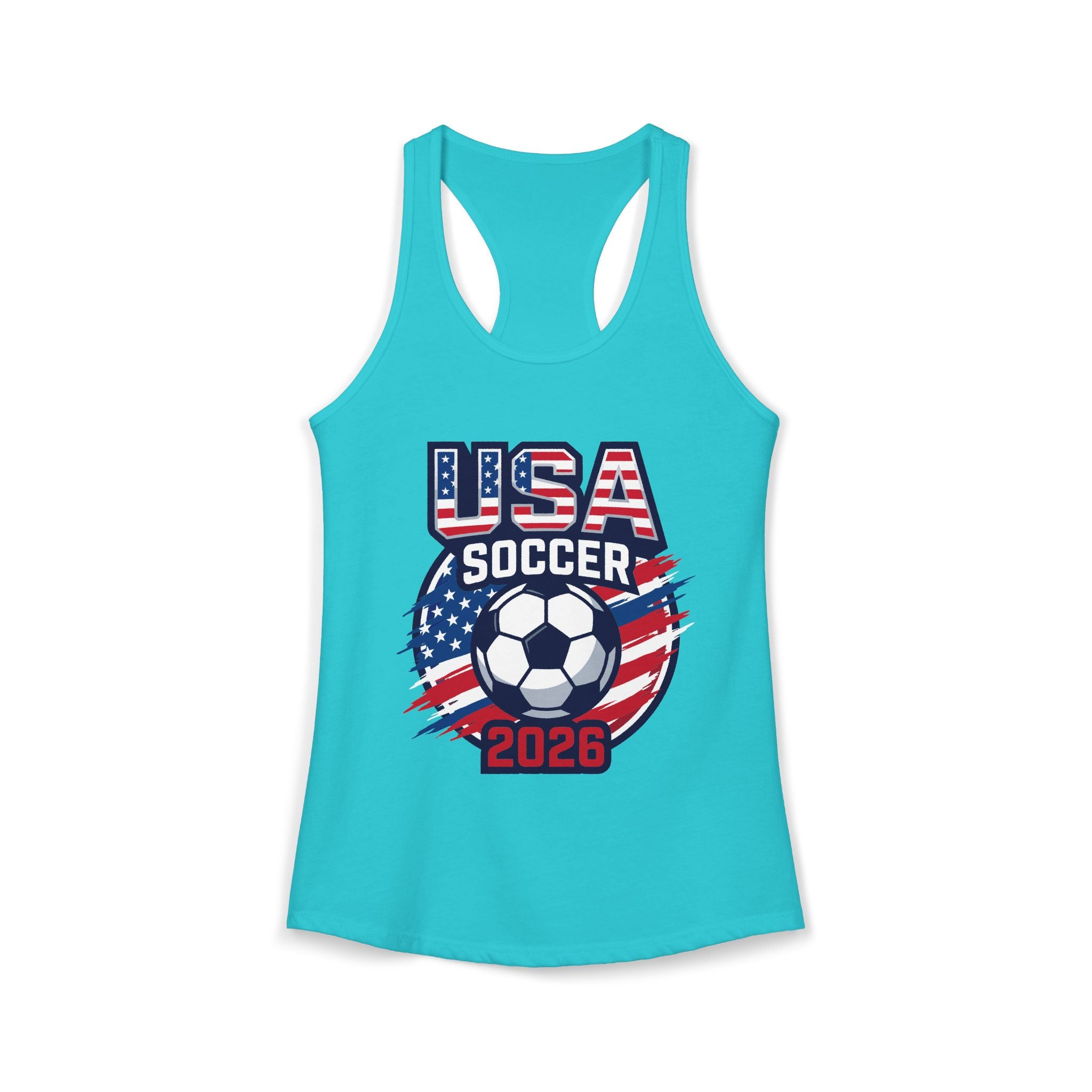 USA Women's Ideal Racerback Tank, Mother's Day Sale, World Cup 2026 Tank, Gift For Mom