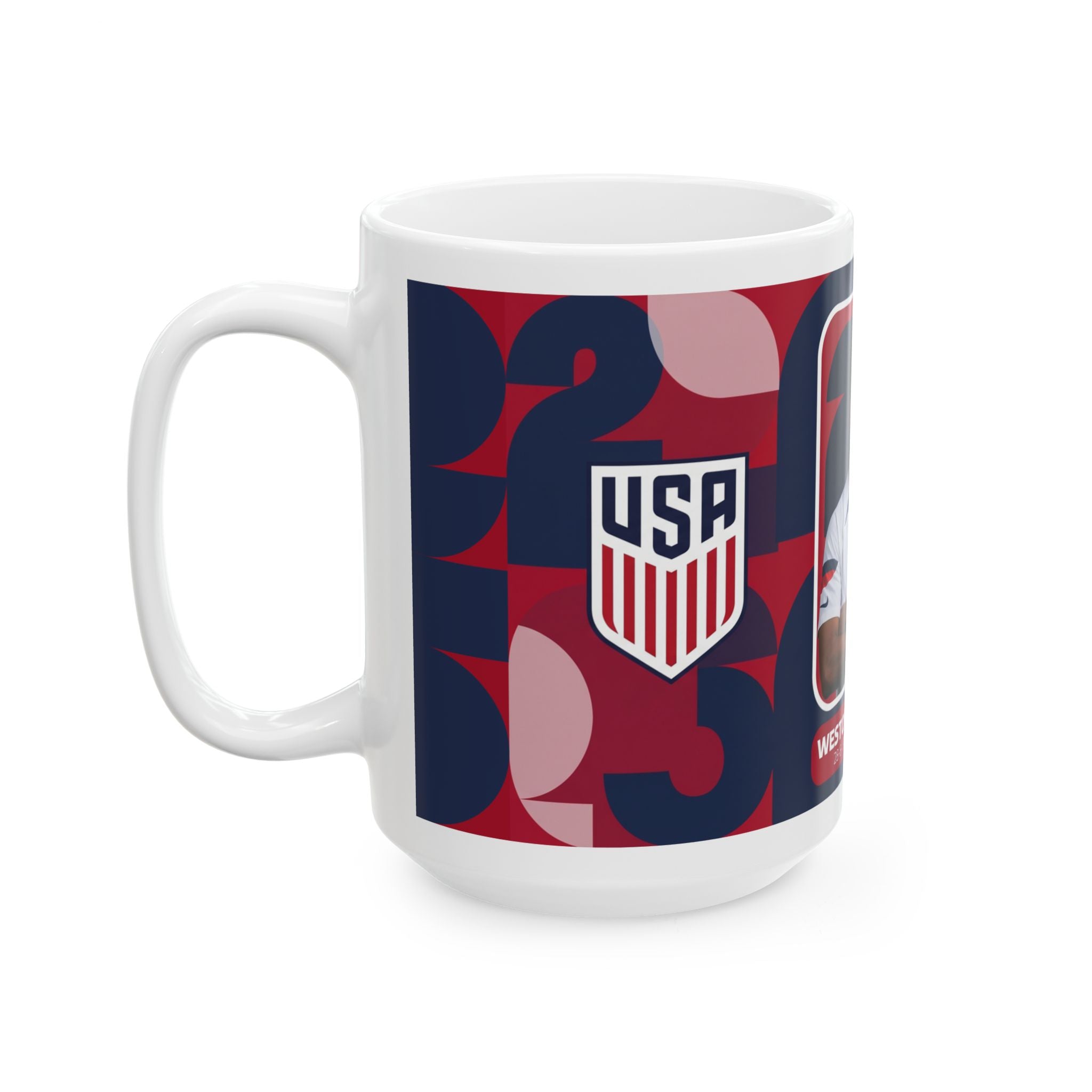 USA Soccer player Weston McKennie Mug – 11oz/15oz Fan Coffee Cup, World Cup 2026 Mugs