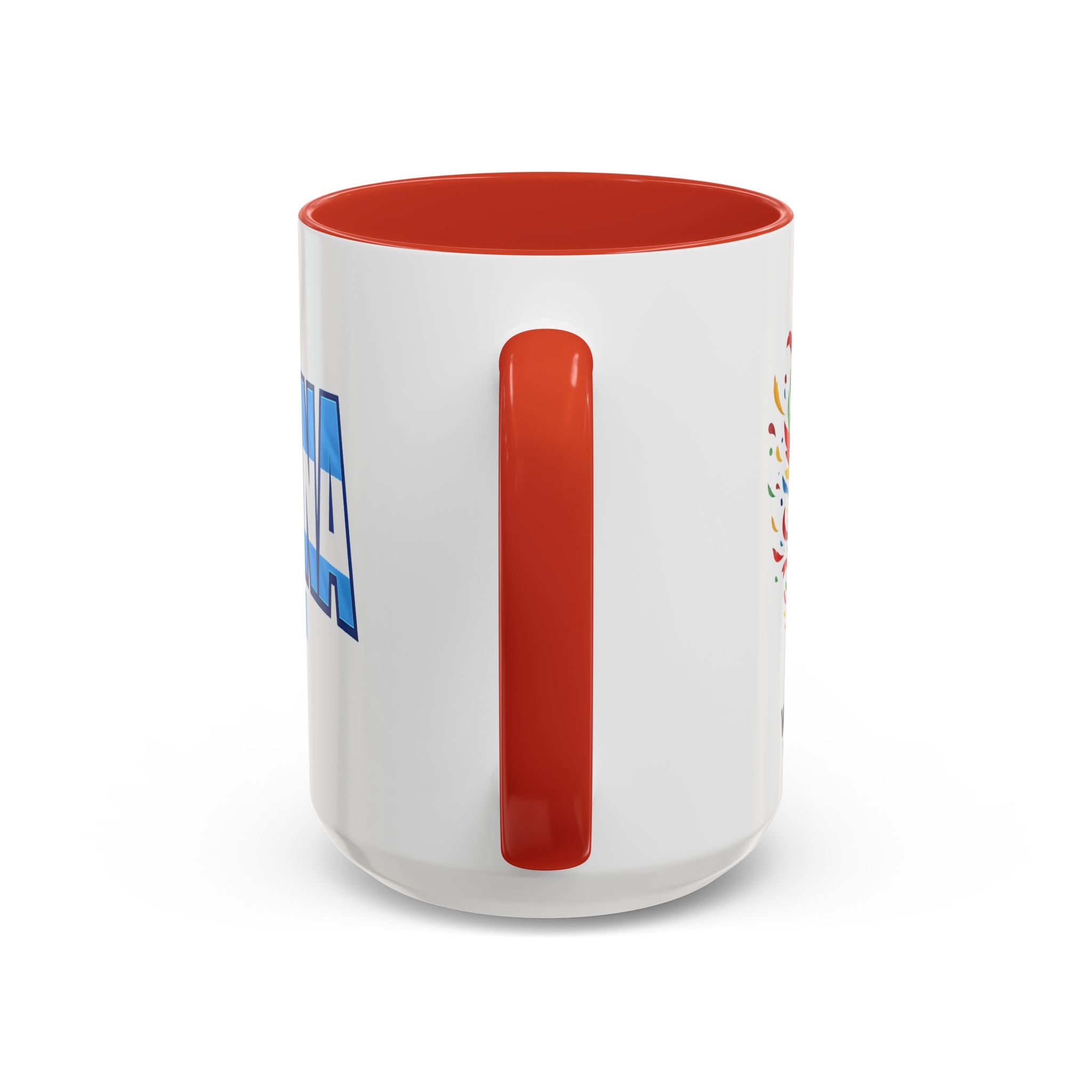 Argentina Vamos Argentina Mug | Accent Coffee Mug, Flag Text Design