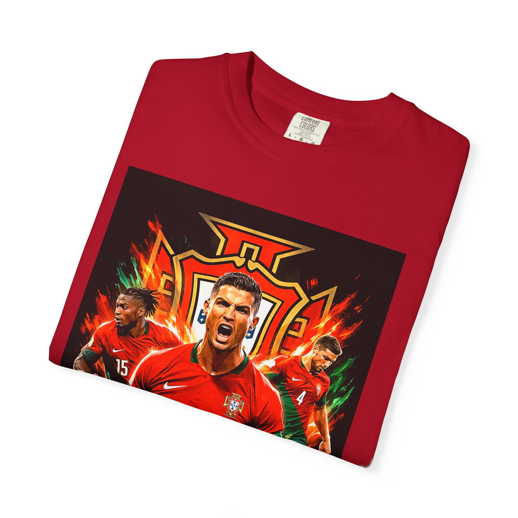Portugal Football Poster T-Shirt | Ronaldo Mundo 2026 World Cup, CR7, Portugal Flag, Gift for him, Collectible