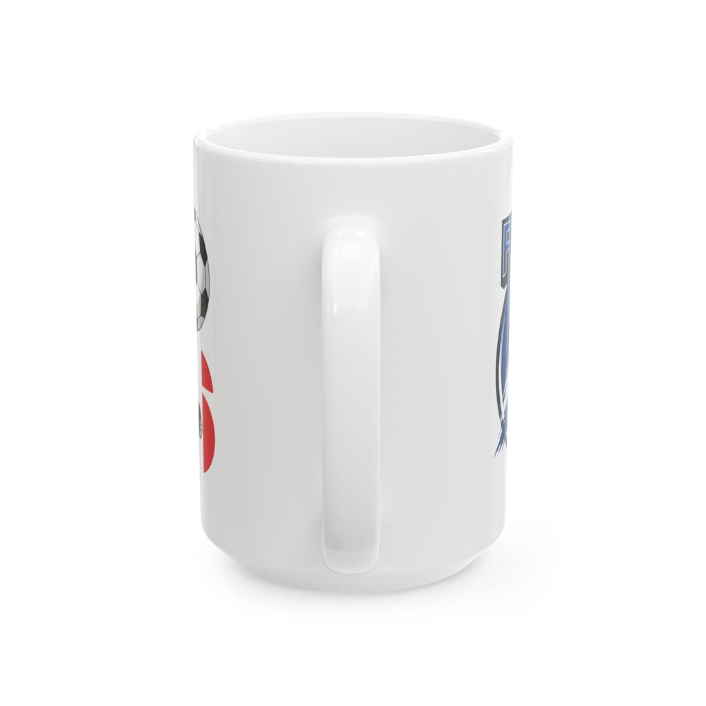 France Soccer Flag Crest Mug | World Cup 2026 Ceramic Mug, Gift For Dad