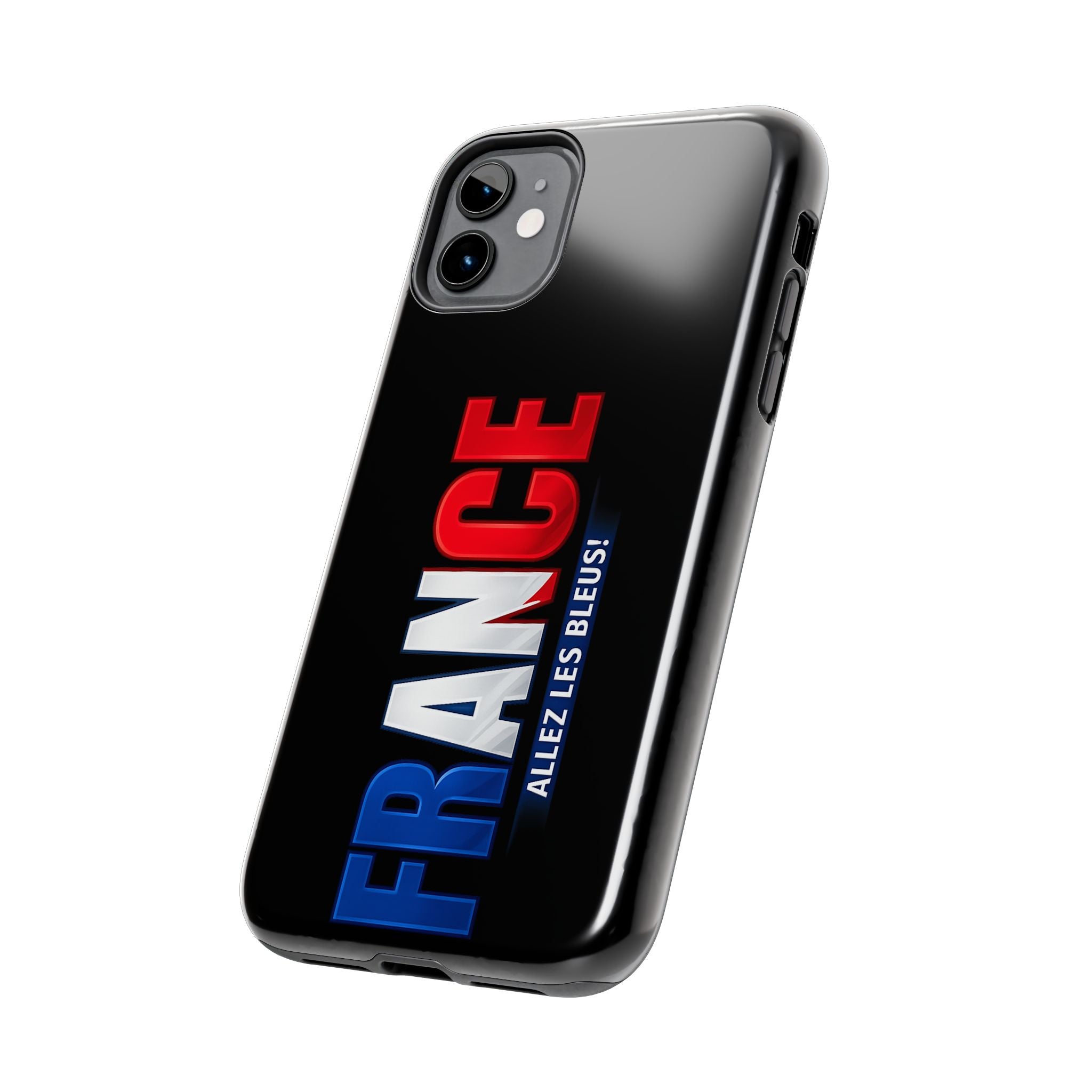 France tricolor vertical text Phone Case | Allez Les Bleus!, Cuctom Protective, Glossy Tough Cases, World Cup 2026