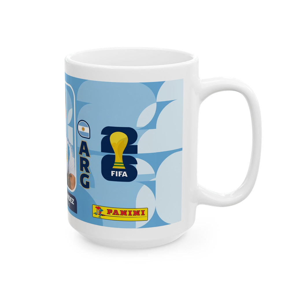 Argentina Soccer Player Enzo Fernández Ceramic Mug —  Fan Gift (11oz/15oz), World Cup 2026 Mugs