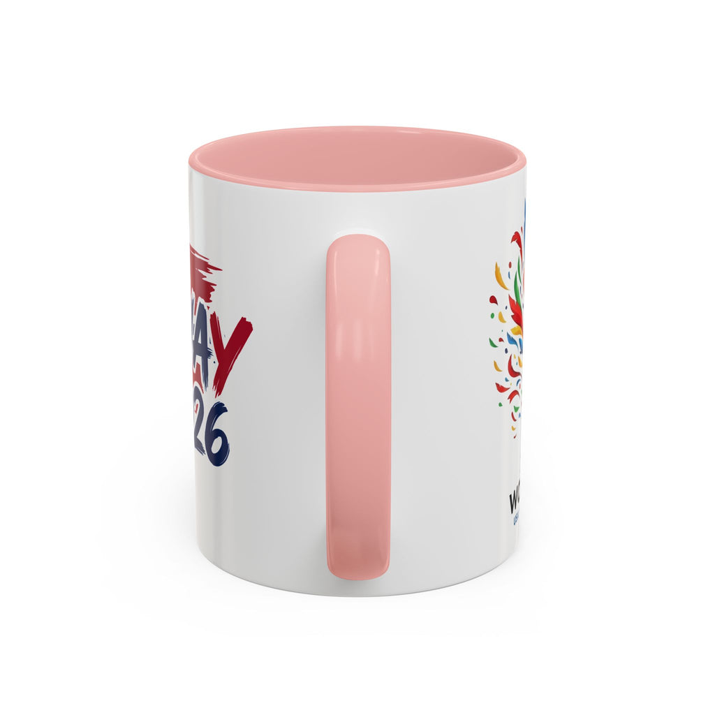 Norway 2026 Soccer Flag Accent Coffee Mug | 11oz 15oz, World Cup 2026, Gift for Dad