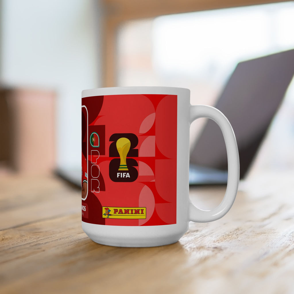 Portugal Soccer Player Goncalo Ramos Ceramic Mug (11oz, 15oz), World Cup 2026 Mugs