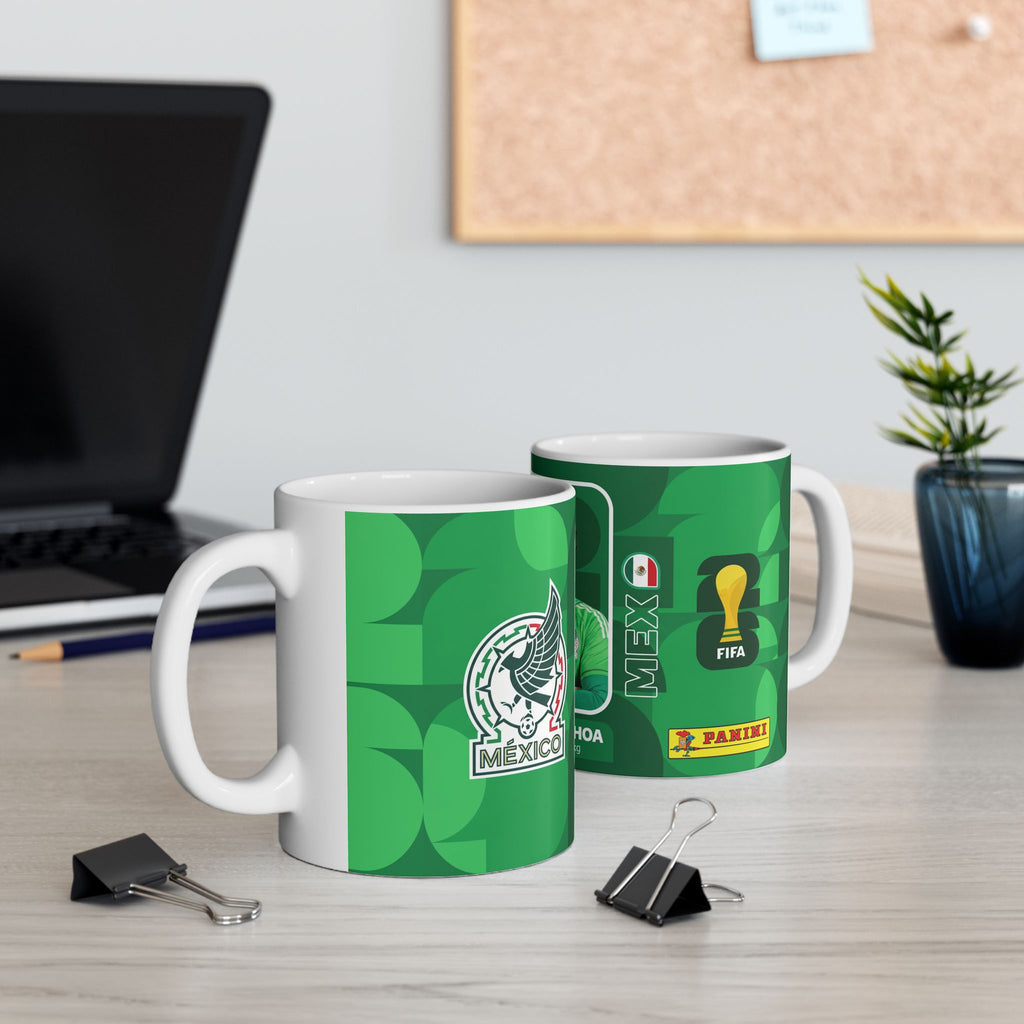 Mexico Soccer Player Guillermo Ochoa Mug – Ceramic Coffee Cup (11oz, 15oz), World Cup 2026 Mugs