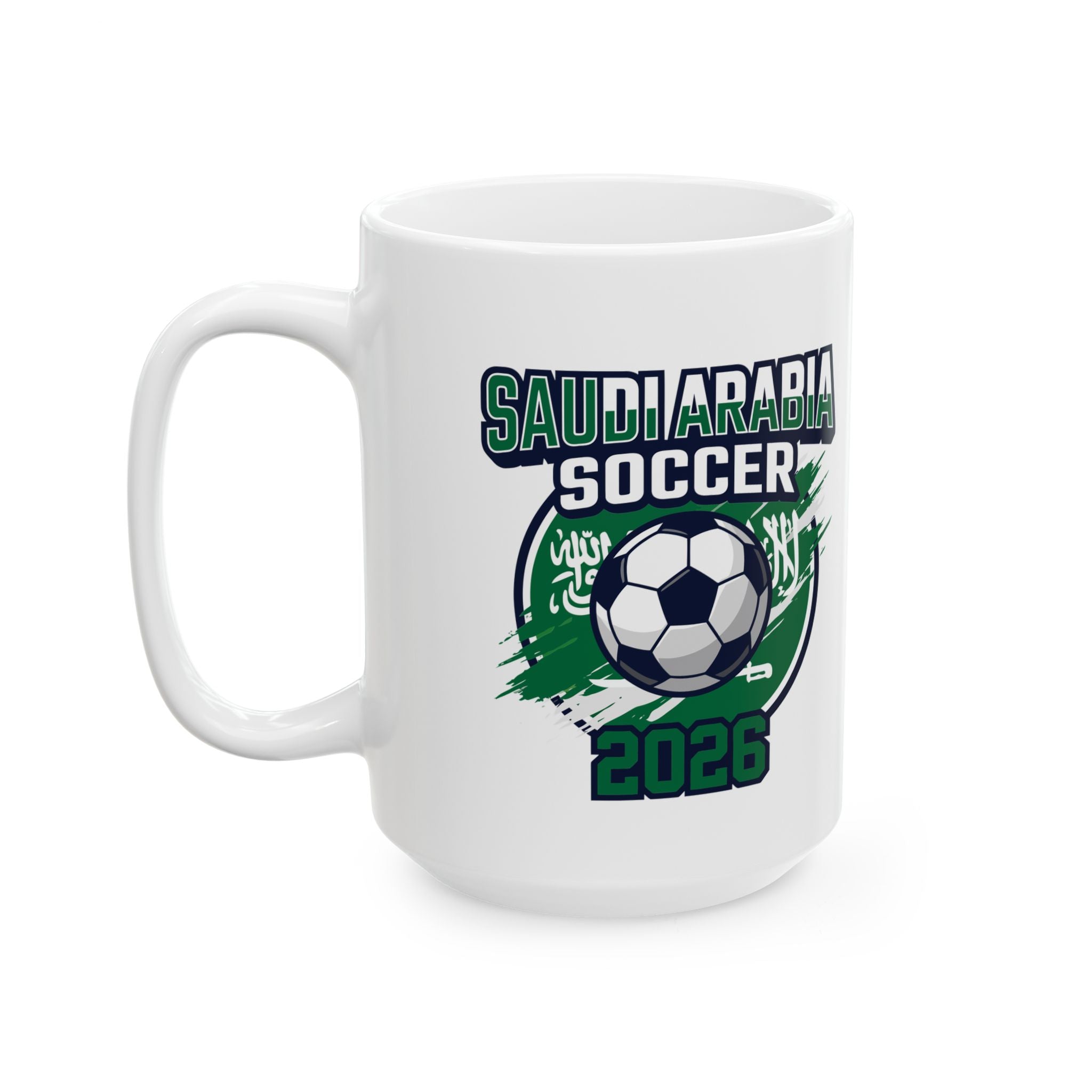 Saudi Arabia Soccer Mug, World Cup 2026 Coffee Mugs, Saudi Arabia Flag, Gift For Dad