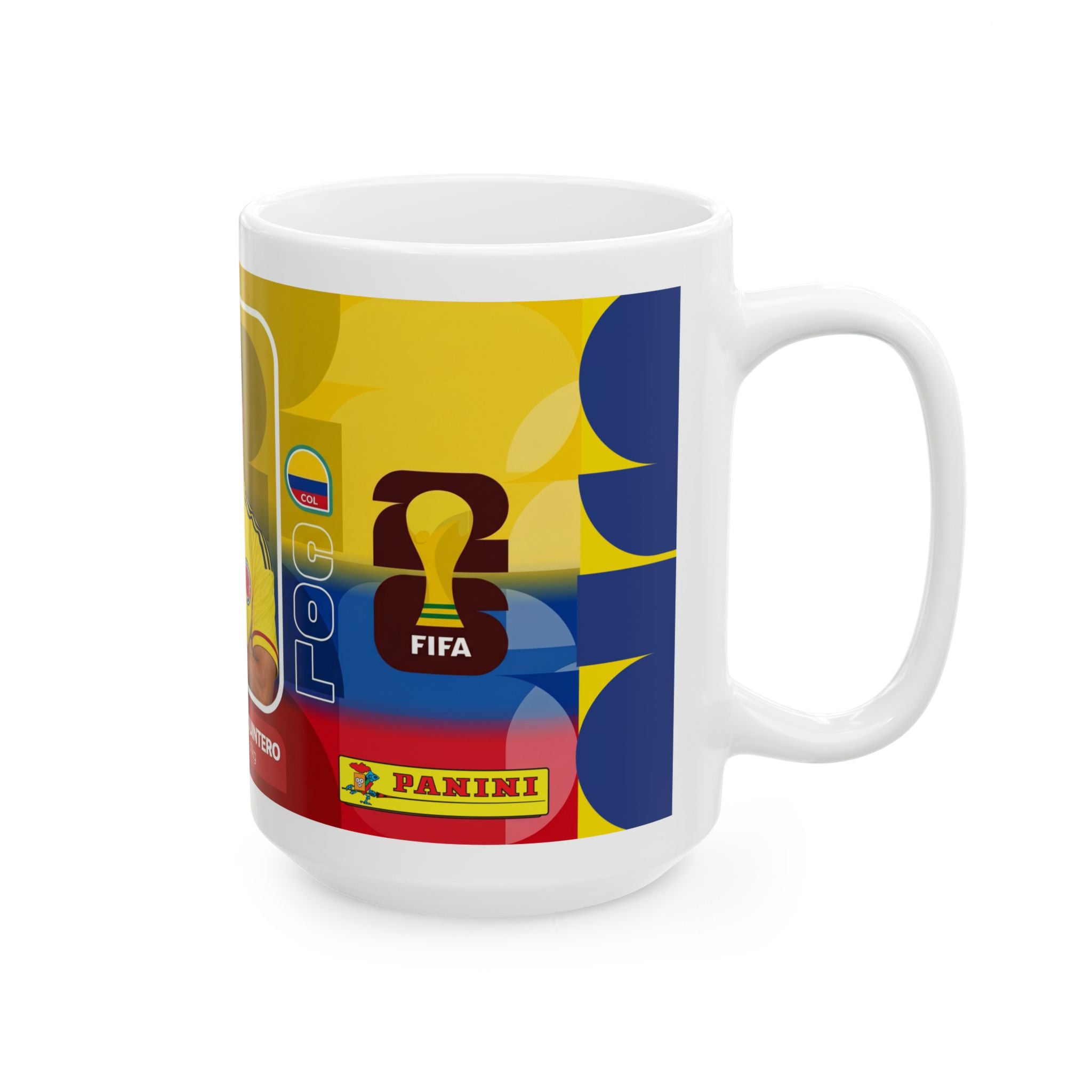 Colombian Soccer Player Juan Fernando Quintero Mug — Ceramic Coffee Cup (11oz & 15oz), World Cup 2026 Mugs
