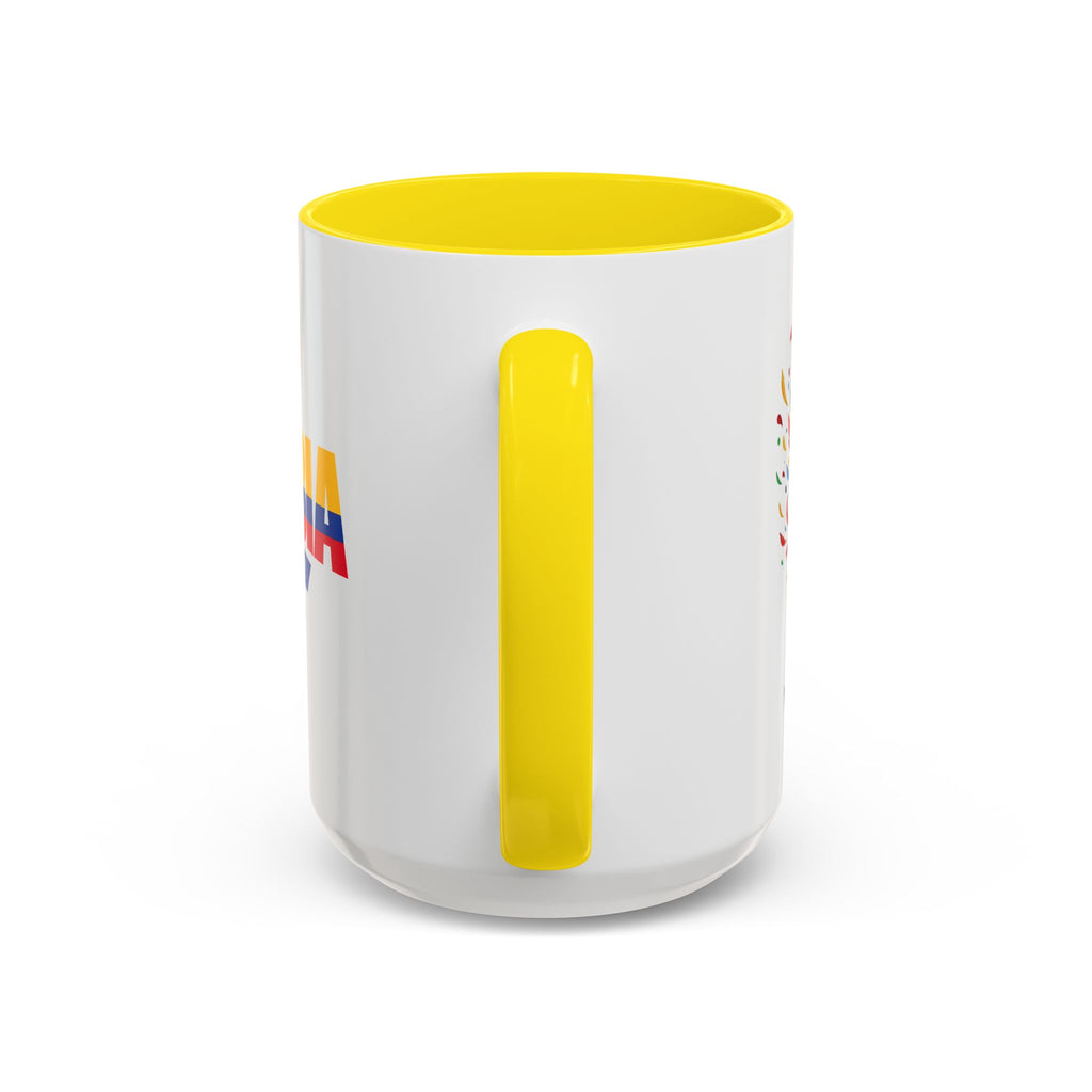 Colombia Vamos Colombia! Accent Coffee Mug | 11oz 15oz ceramic World Cup 2026, Soccer Gift
