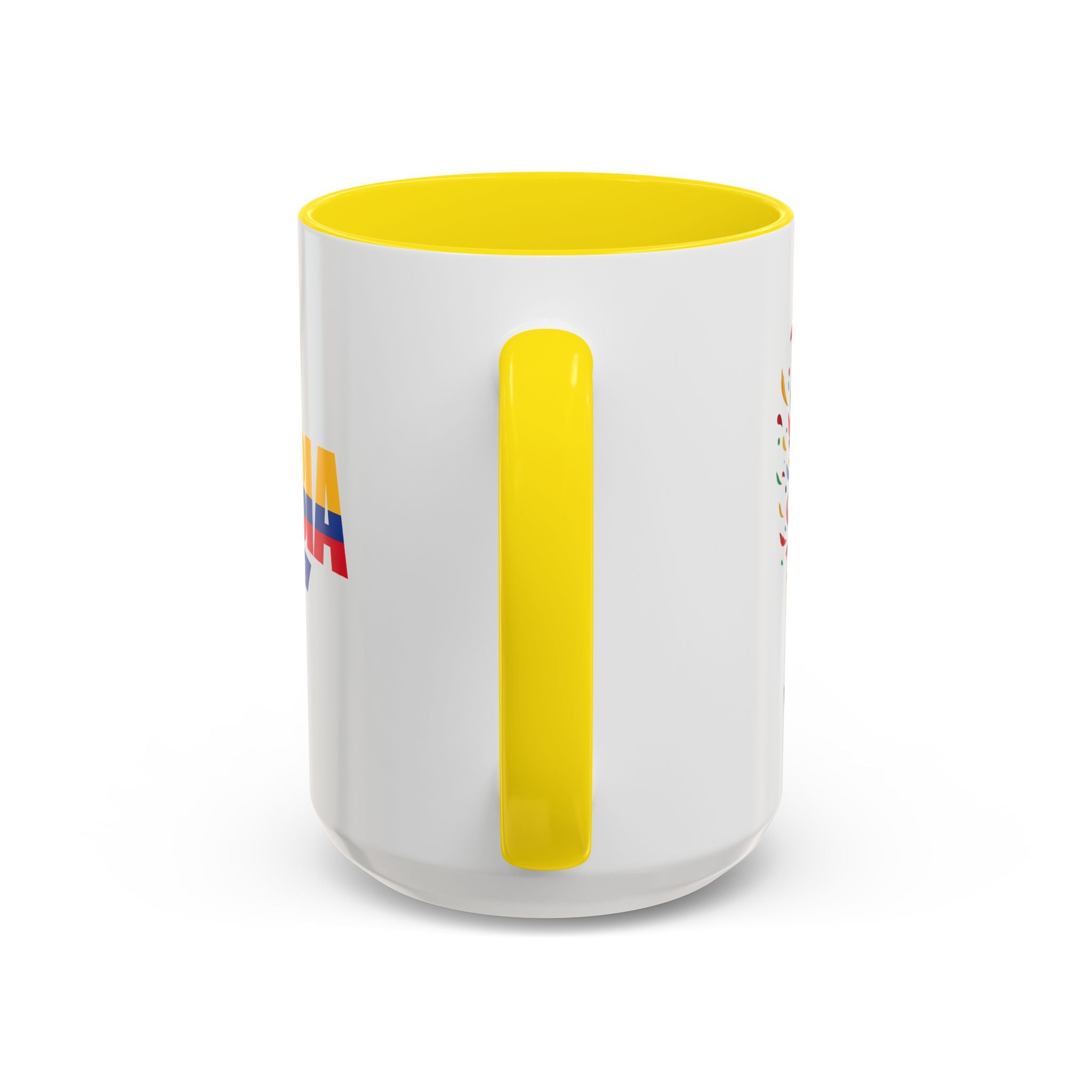 Colombia Vamos Colombia! Accent Coffee Mug | 11oz 15oz ceramic World Cup 2026, Soccer Gift