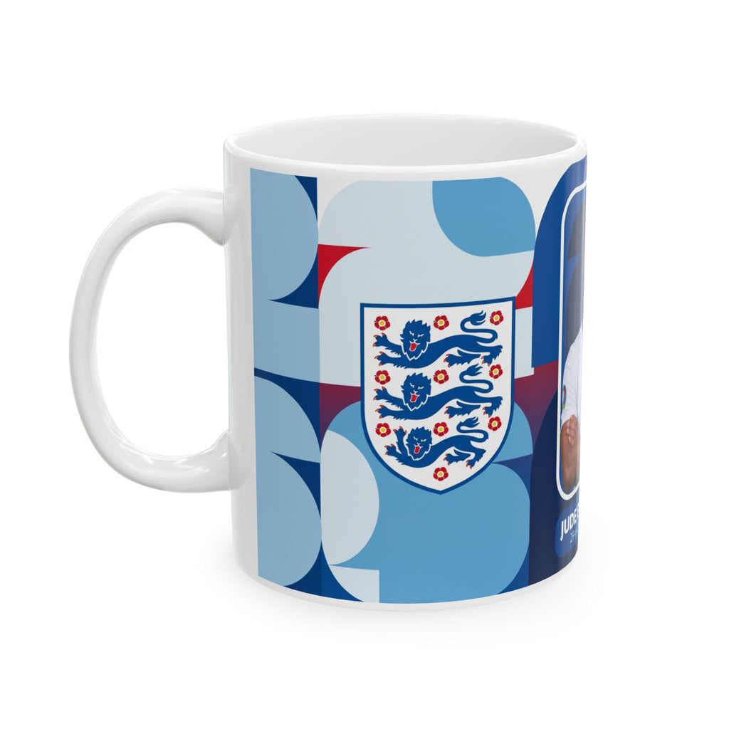 England Soccer Player Jude Bellingham Mug — Ceramic Coffee Cup (11oz, 15oz), World Cup 2026 Mugs