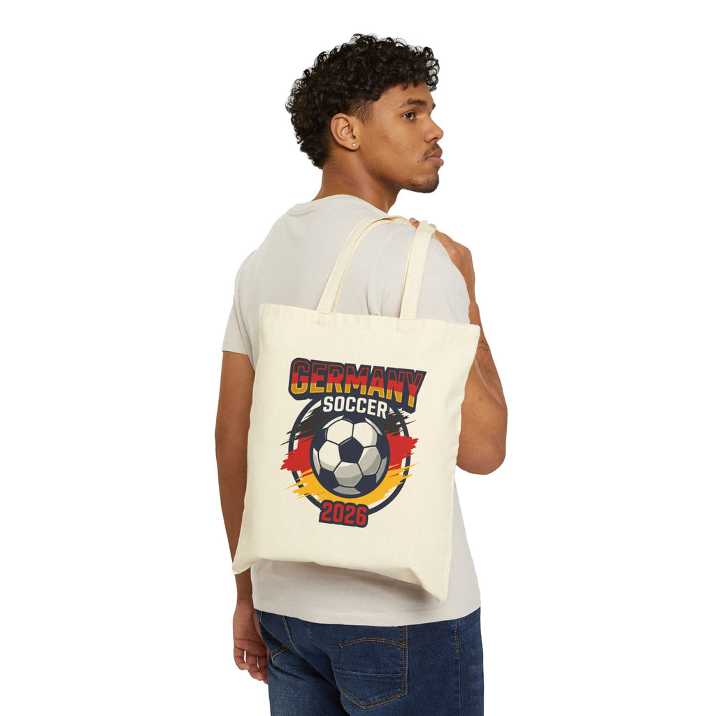 Germany Soccer 2026 Tote Bag, World Cup Flag Soccer Ball Design, Mother's Day Gift