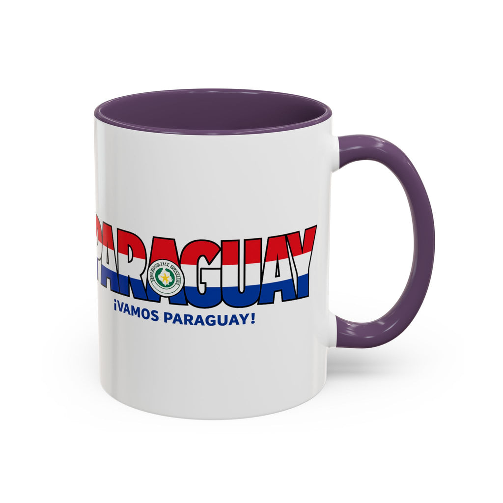 Paraguay Vamos Paraguay Mug | Accent Coffee Mug 11oz or 15oz, Soccer World Cup 2026, Gifts for Dad