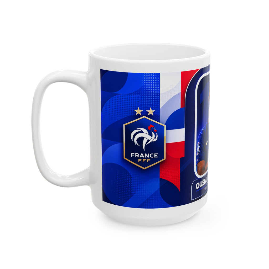France Soccer Player Dembele Mug — National Team Ceramic Coffee Cup, World Cup 2026 Mugs