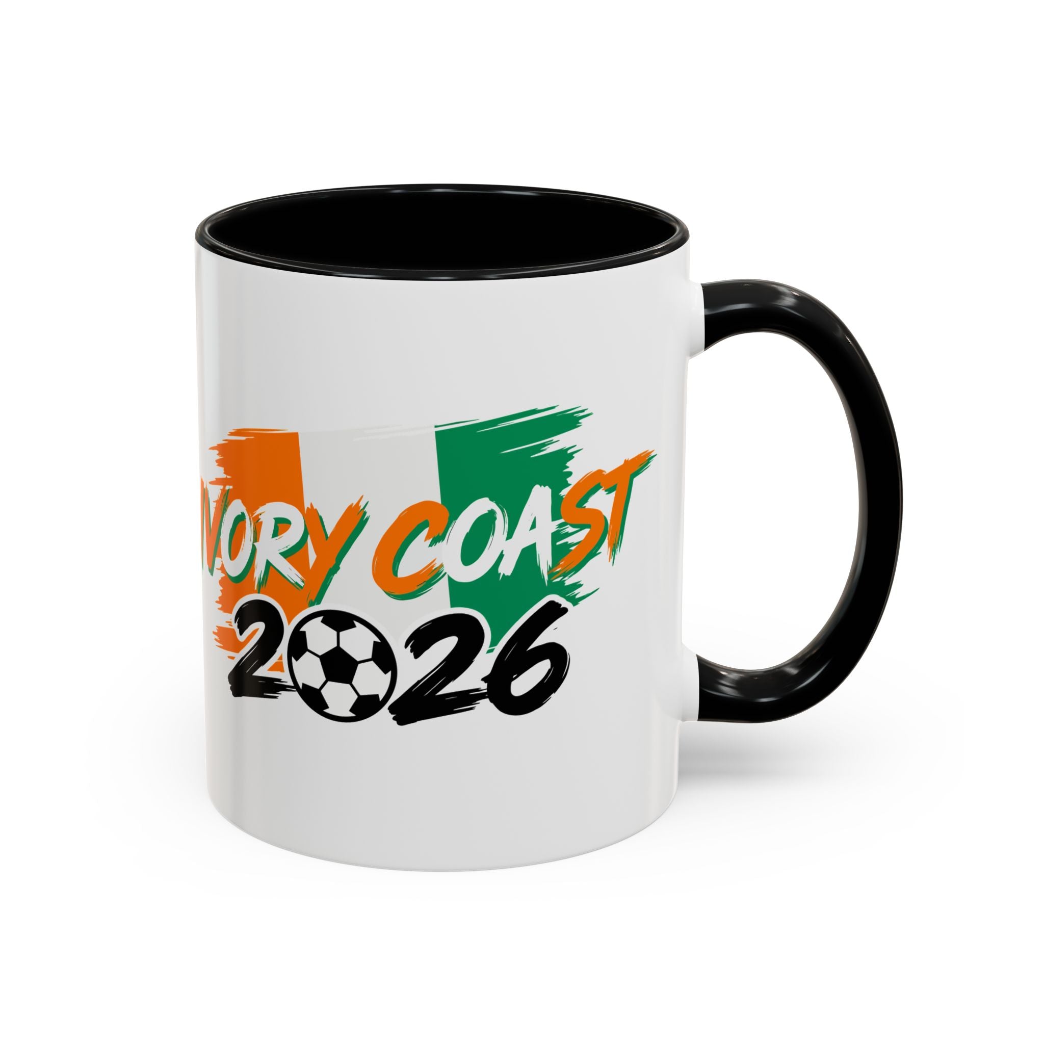 Ivory Coast 2026 Soccer Logo Mug | Accent Coffee Mug 11oz 15oz,Soccer World Cup 2026, Gifts for Dad
