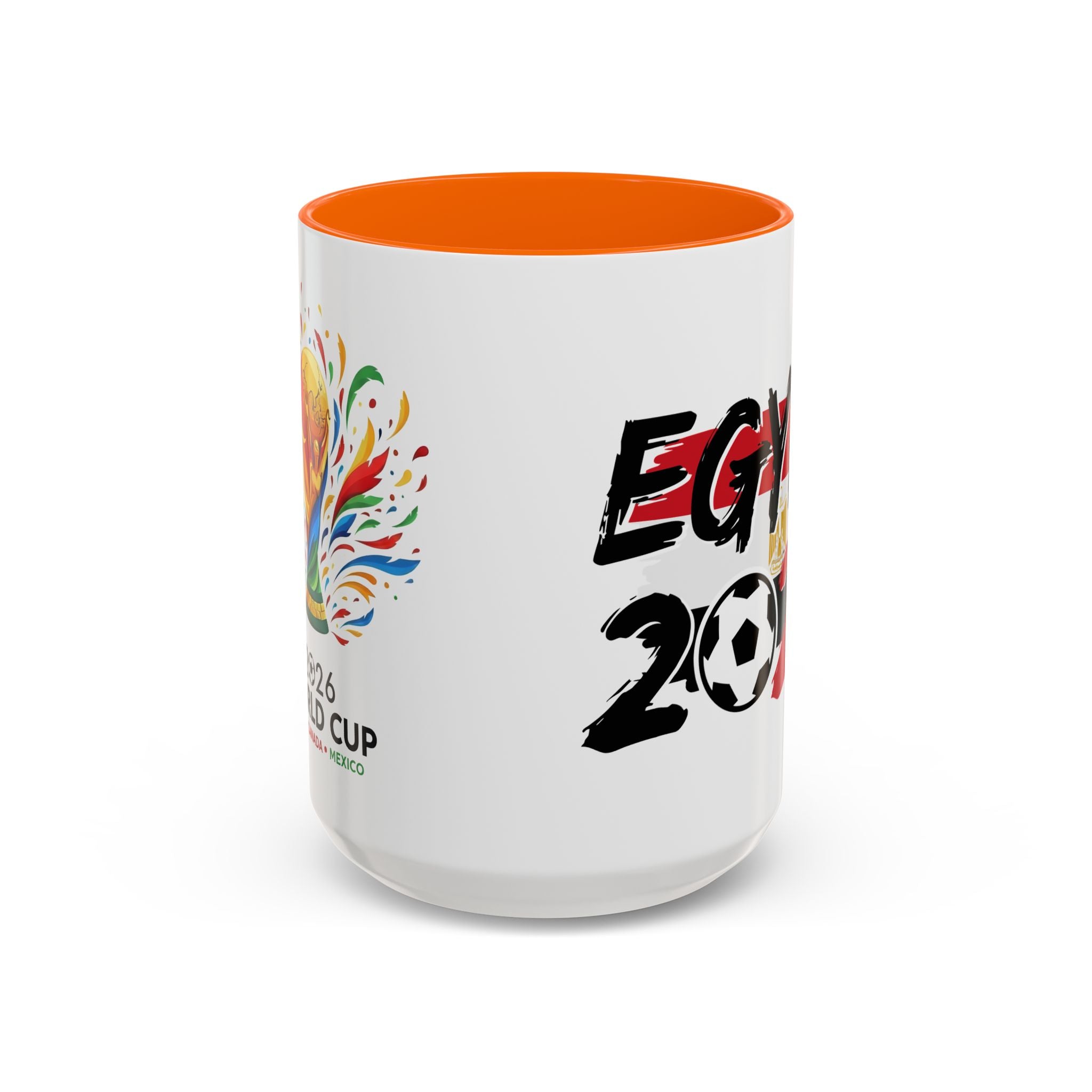 Egypt 2026 Soccer World Cup Accent Coffee Mug | Egypt 2026 Football Flag Design, Soccer World Cup 2026, Gift for Dad